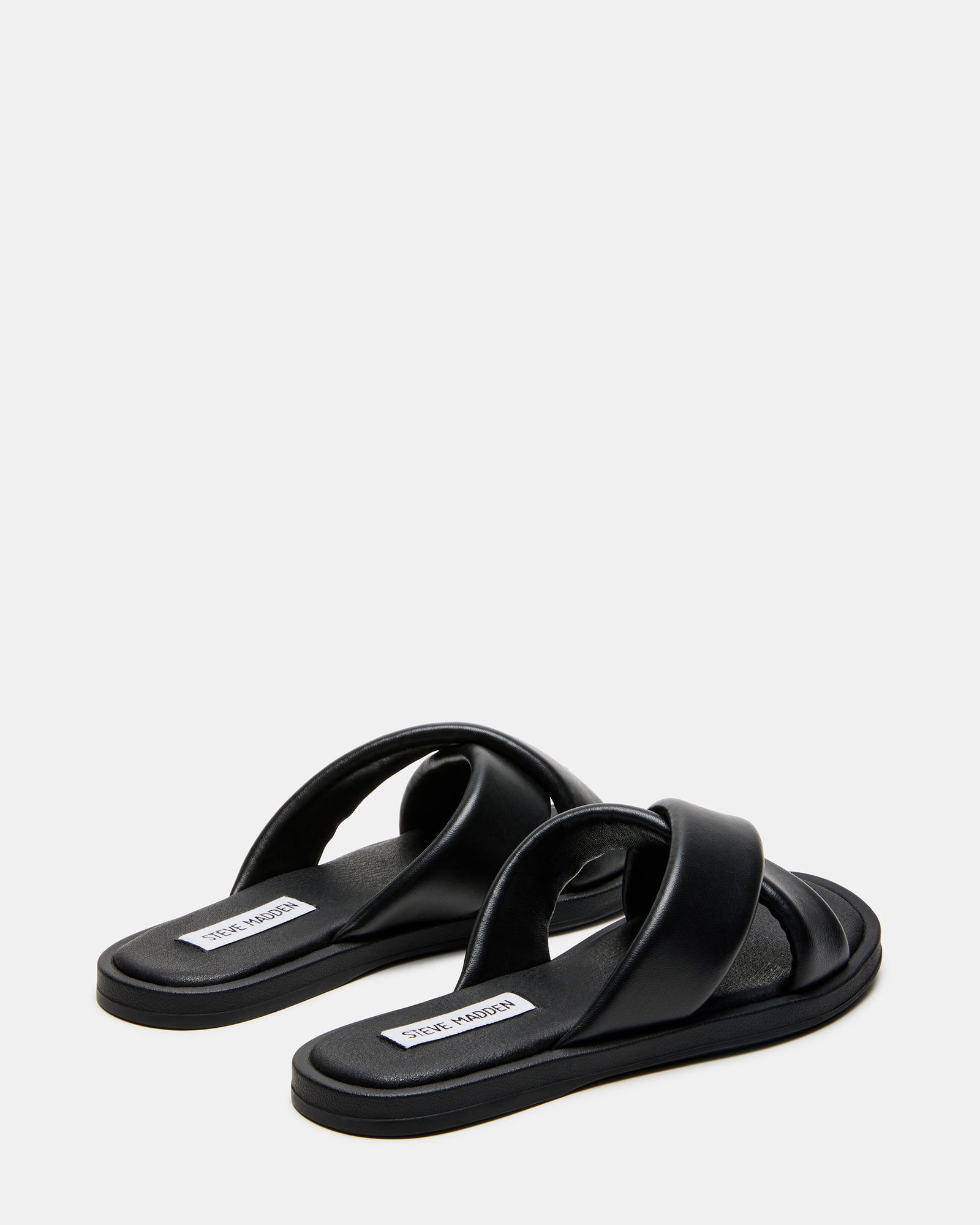 KLARKE Black Leather Slide Sandals - A Stylish Comfort Essential