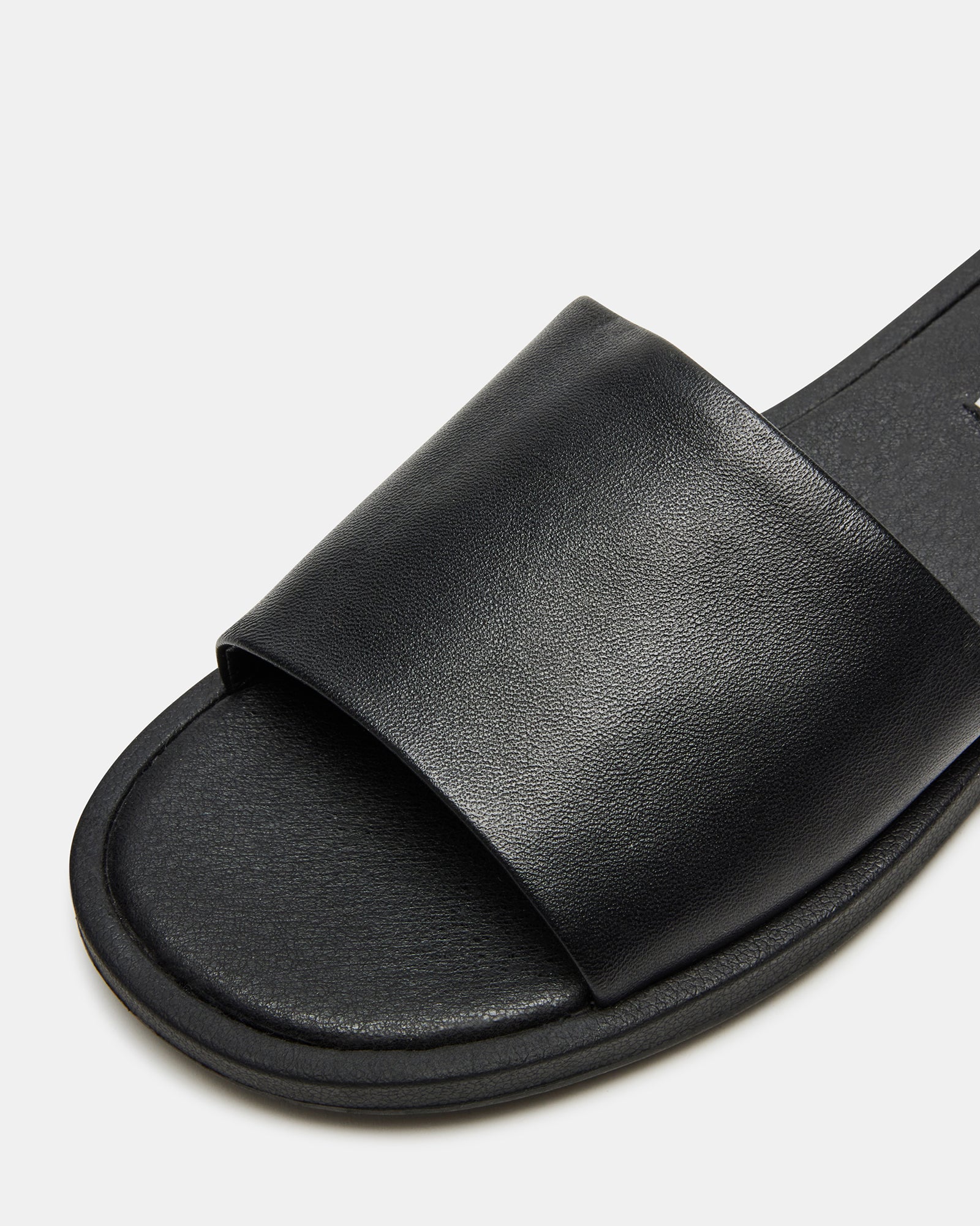 KAYA SM Rebooted Black Leather Slides - Irresistible Style!