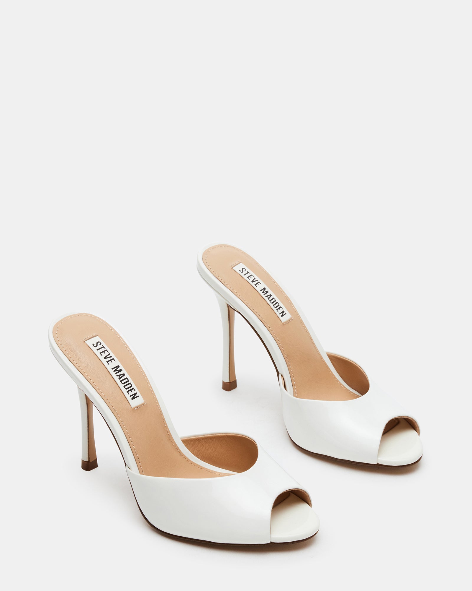 PRIYA Dreamy White Patent Sandals