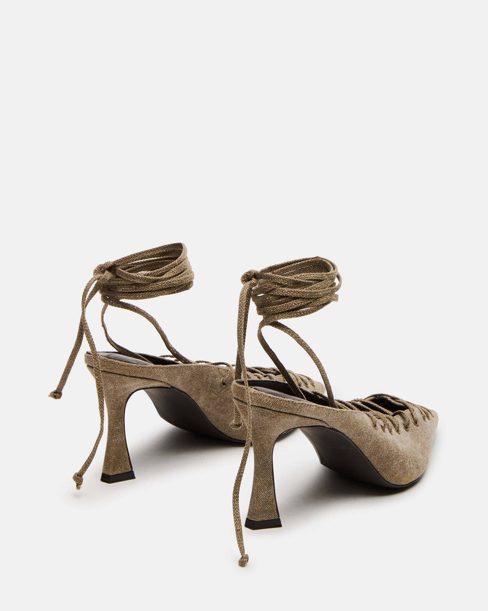 LACELLE OLIVE: Fashion-Forward Pointed-Toe Heels