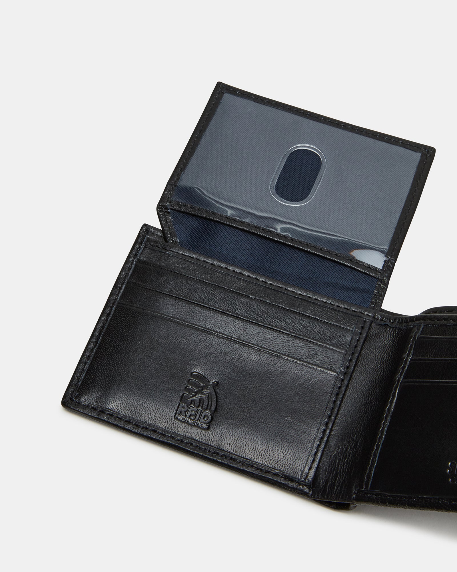 Elegant Men's Black Bifold Leather Wallet - A Must - Have!