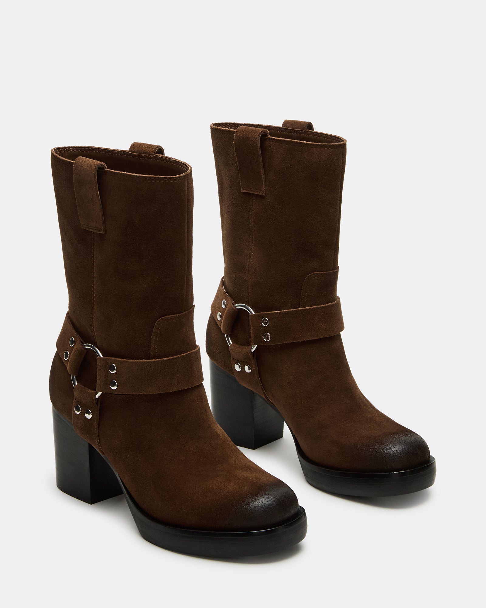 TOPHER Cognac Suede Ankle Booties - Fashion Must-Have