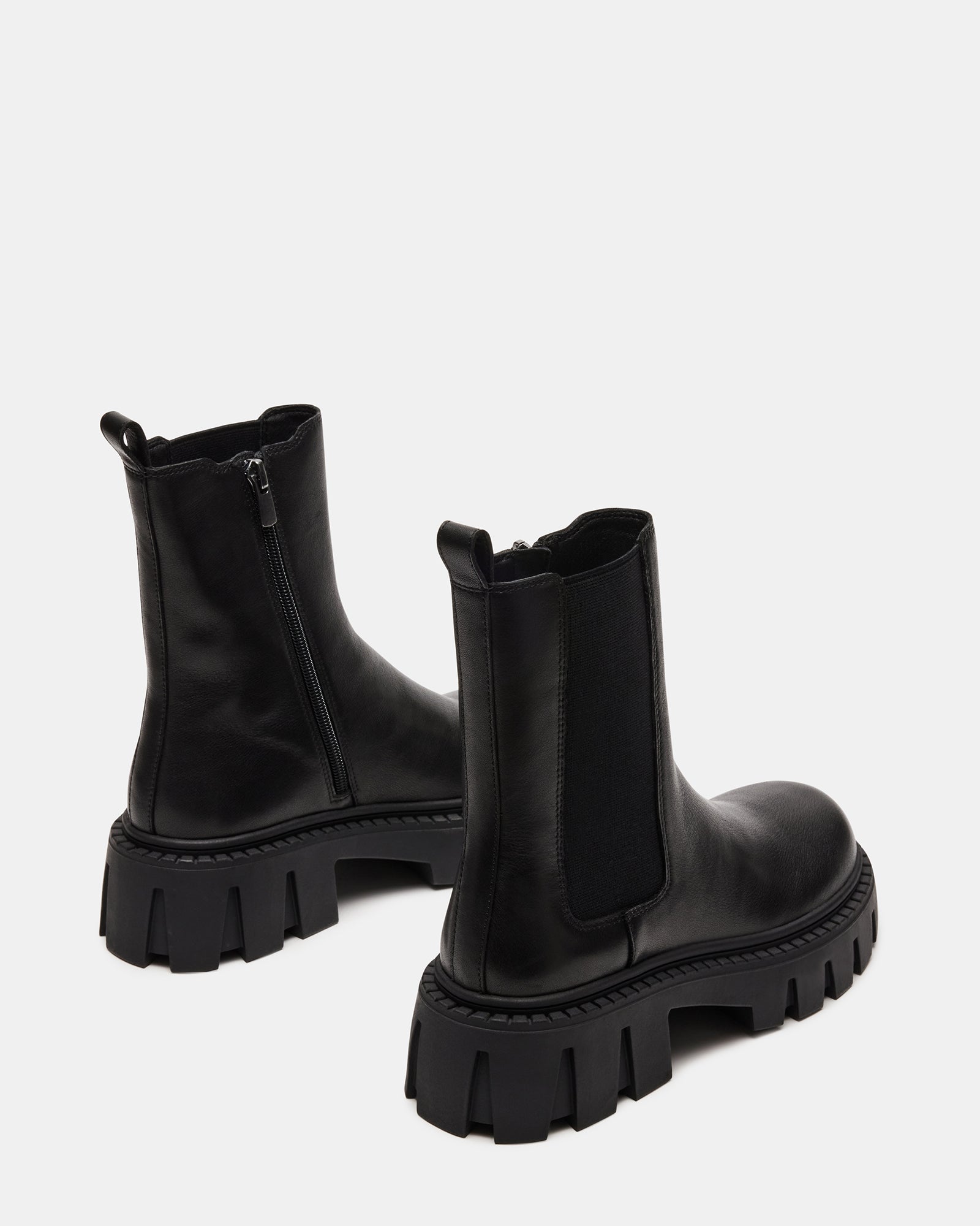 Black Leather CHARGES Chelsea Boots - Tough & Stylish
