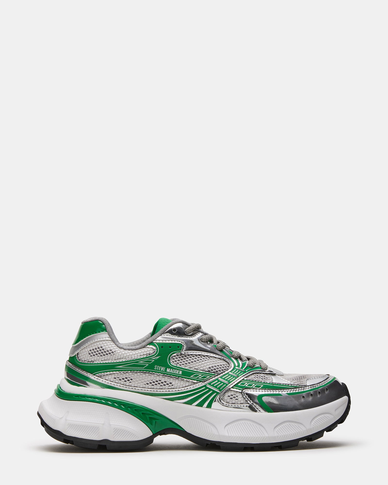 NEVIS Green Multi Fashion Lace - Up Sneakers