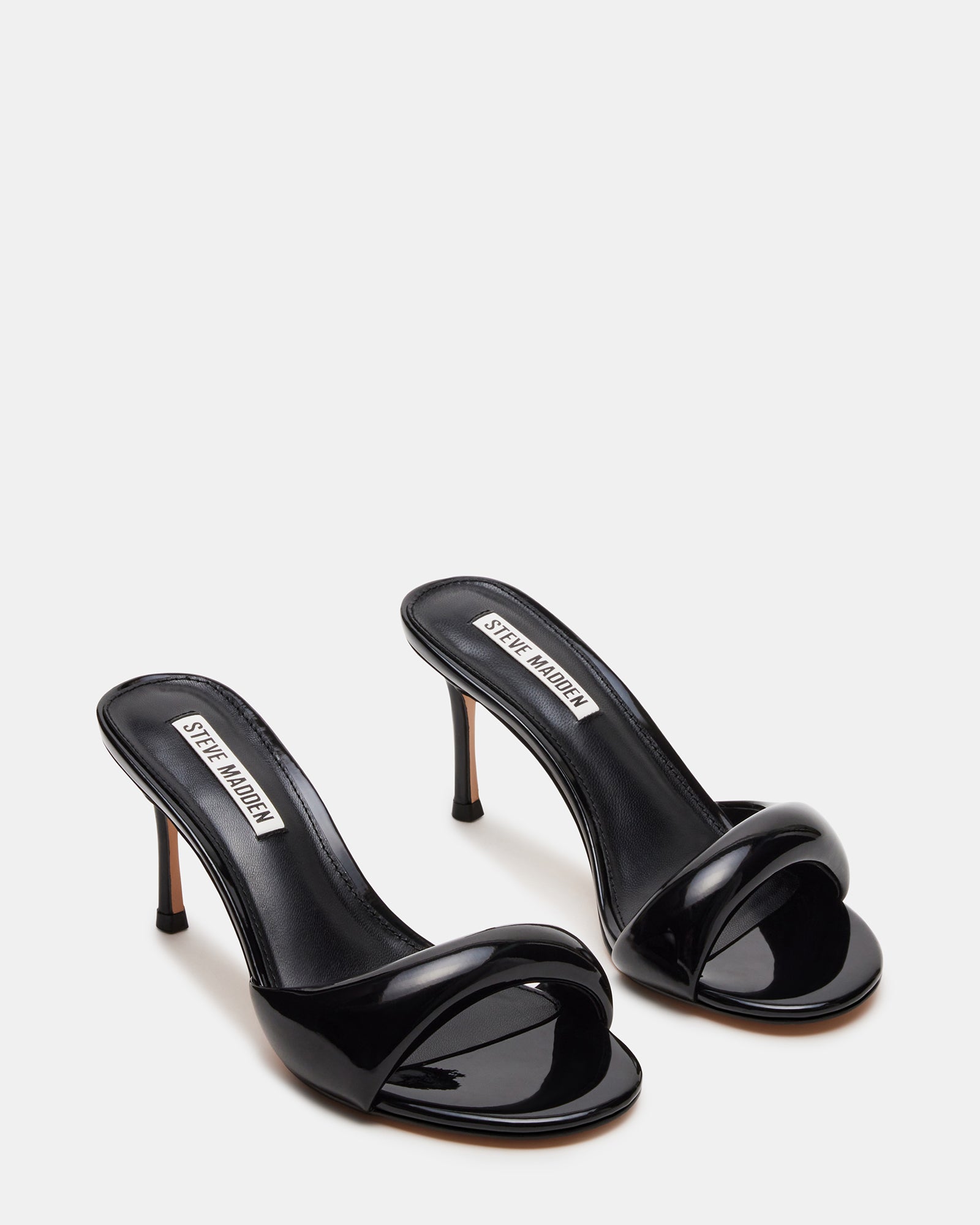 KIERAN Black Patent - Fashion-Forward Mules