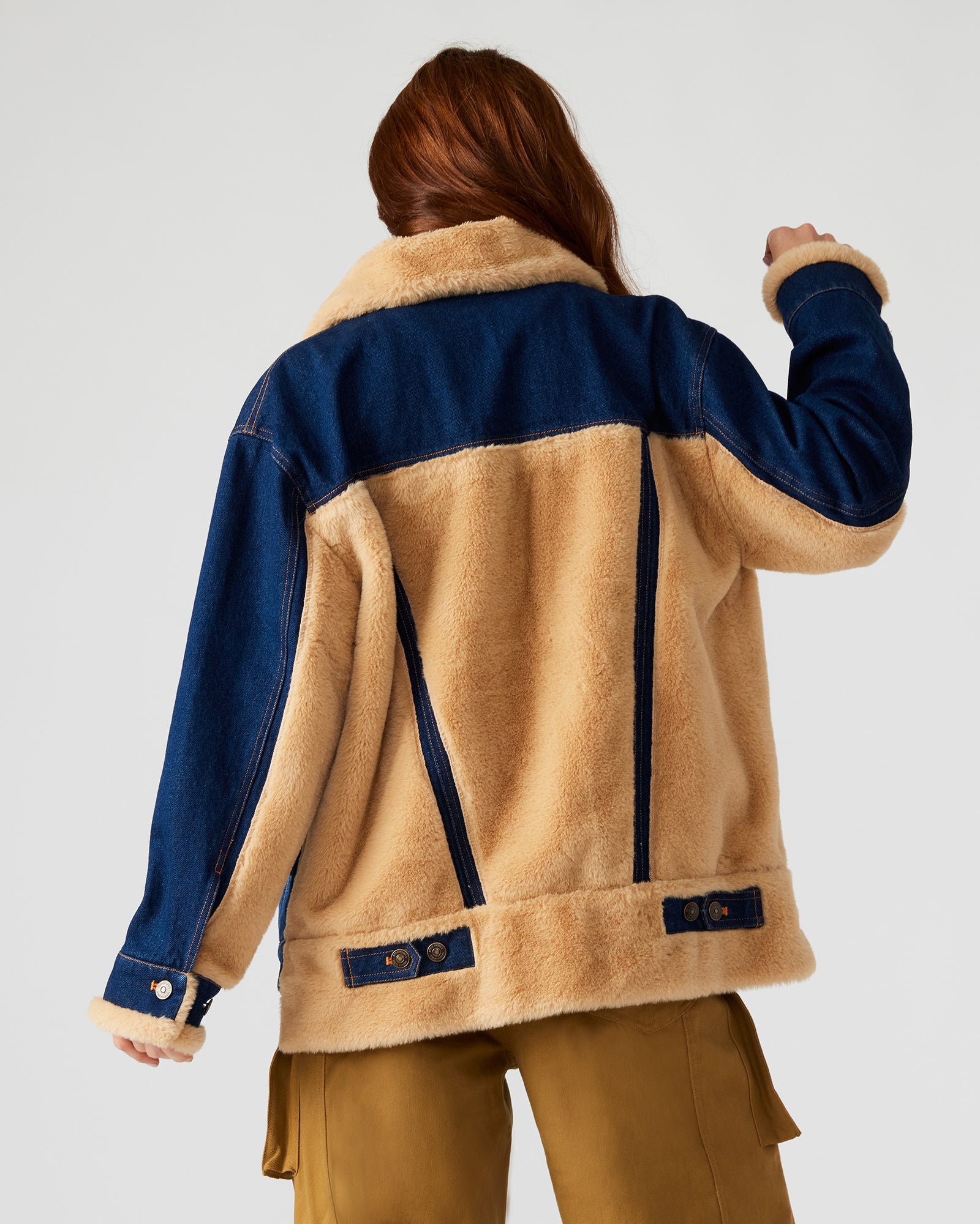 WINONA Fashionable Denim Jacket with Fur Detailing