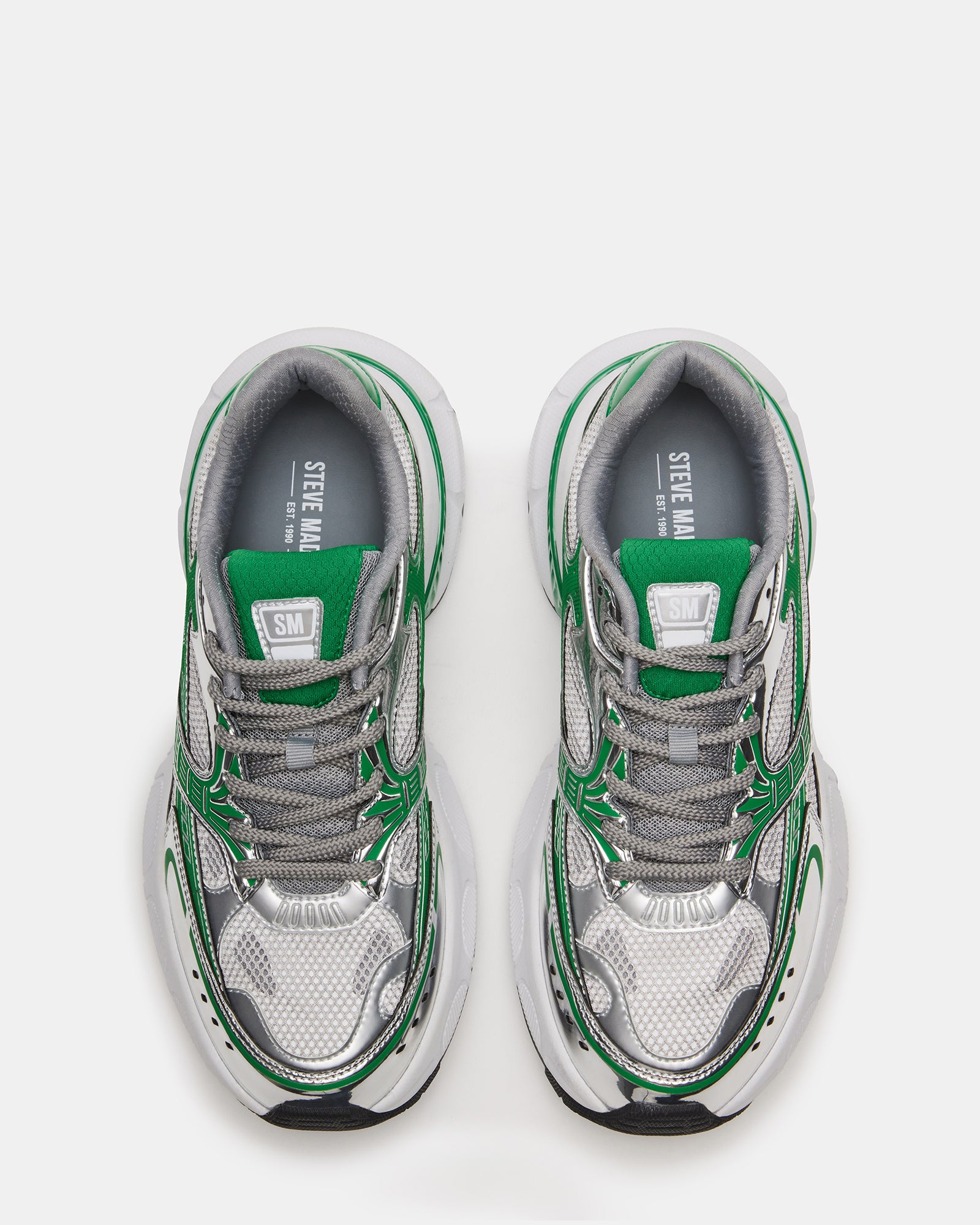 NEVIS Green Multi Fashion Lace - Up Sneakers