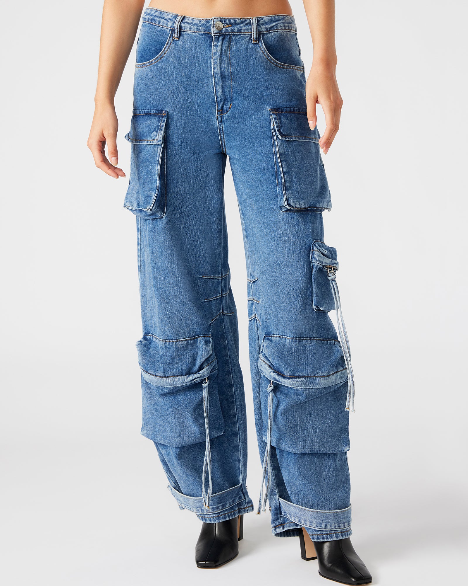 DUO Medium Denim Cargo Pant - Stylish and Versatile