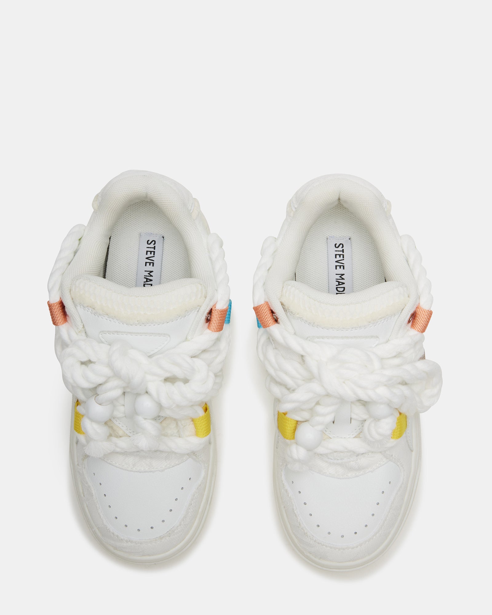 BOOMER LACE WHITE MULTI: Stylish Platform Sneakers