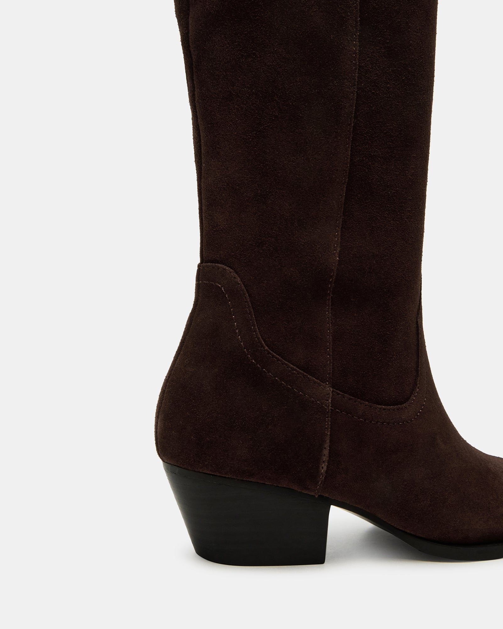 Rattle Chocolate Brown Suede Western Boots