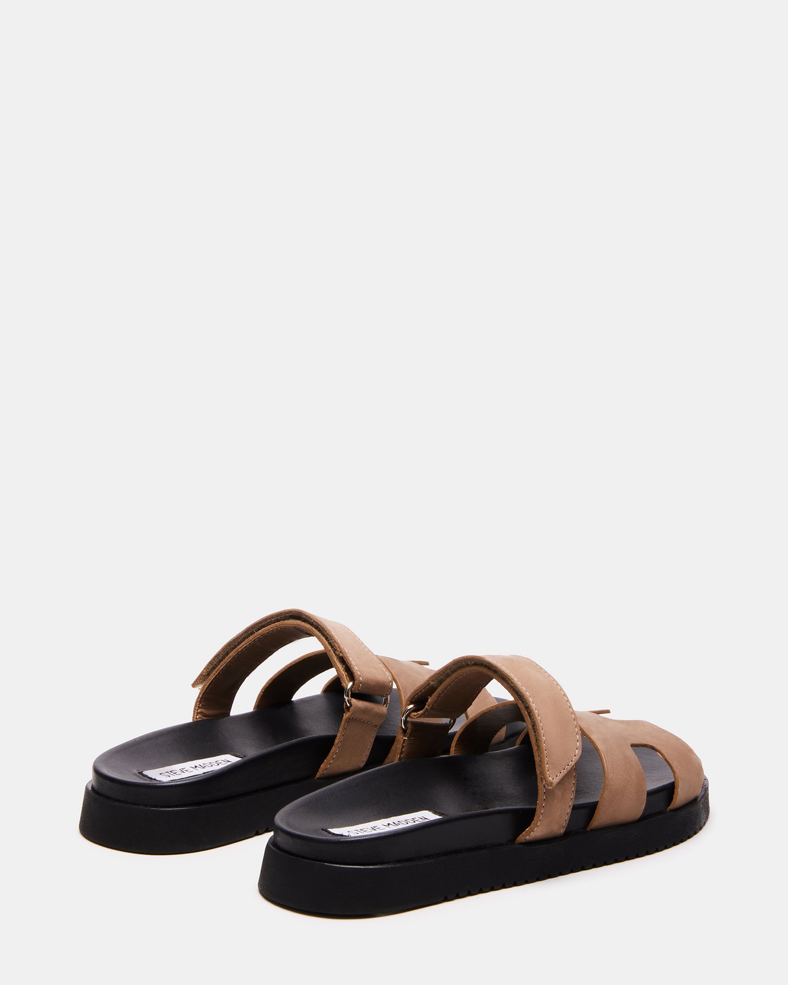 MAYVEN TAN NUBUCK - Stylish Leather Slides