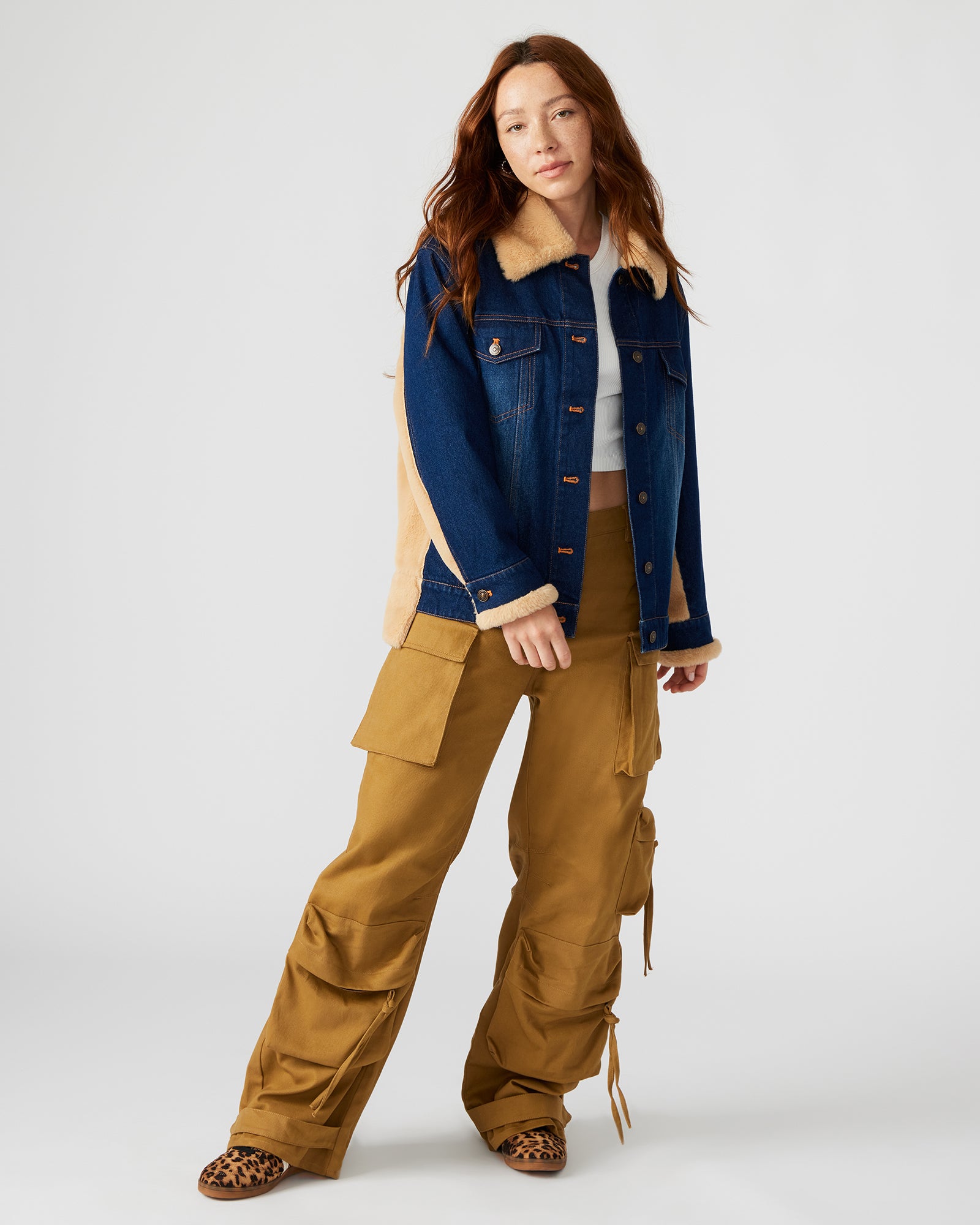 WINONA Fashionable Denim Jacket with Fur Detailing