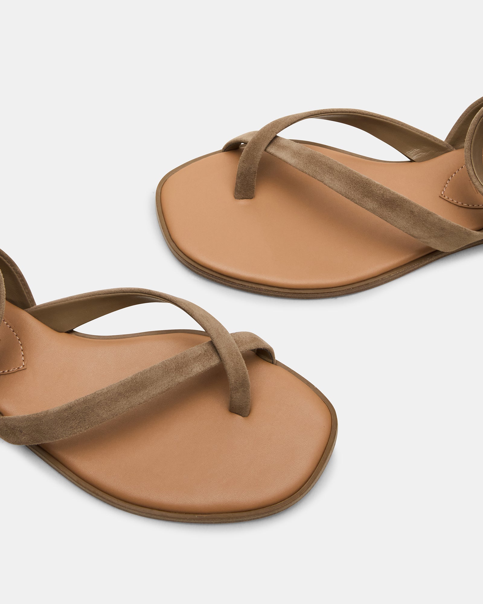 Nashira Taupe Suede - The Ultimate Stylish Flat Sandal