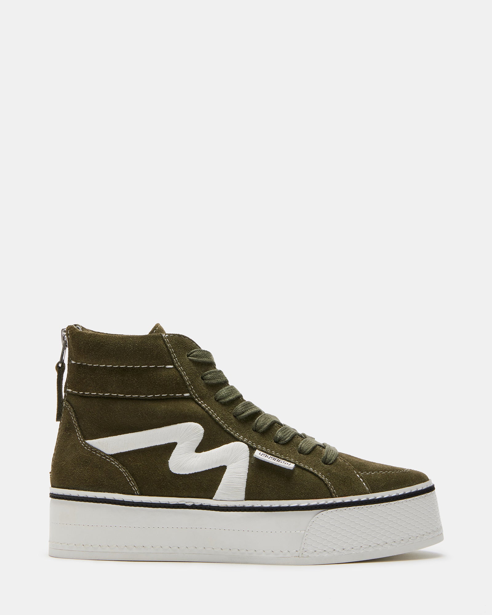 DECKY OLIVE High-Top Flatform Sneakers