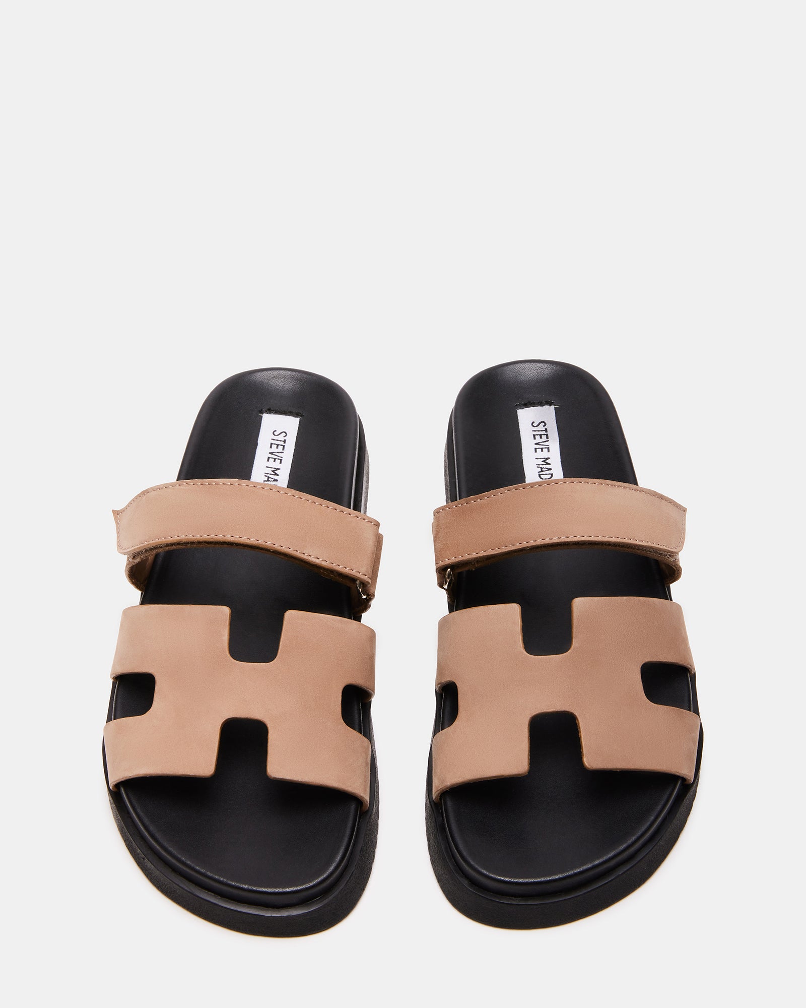 MAYVEN TAN NUBUCK - Stylish Leather Slides