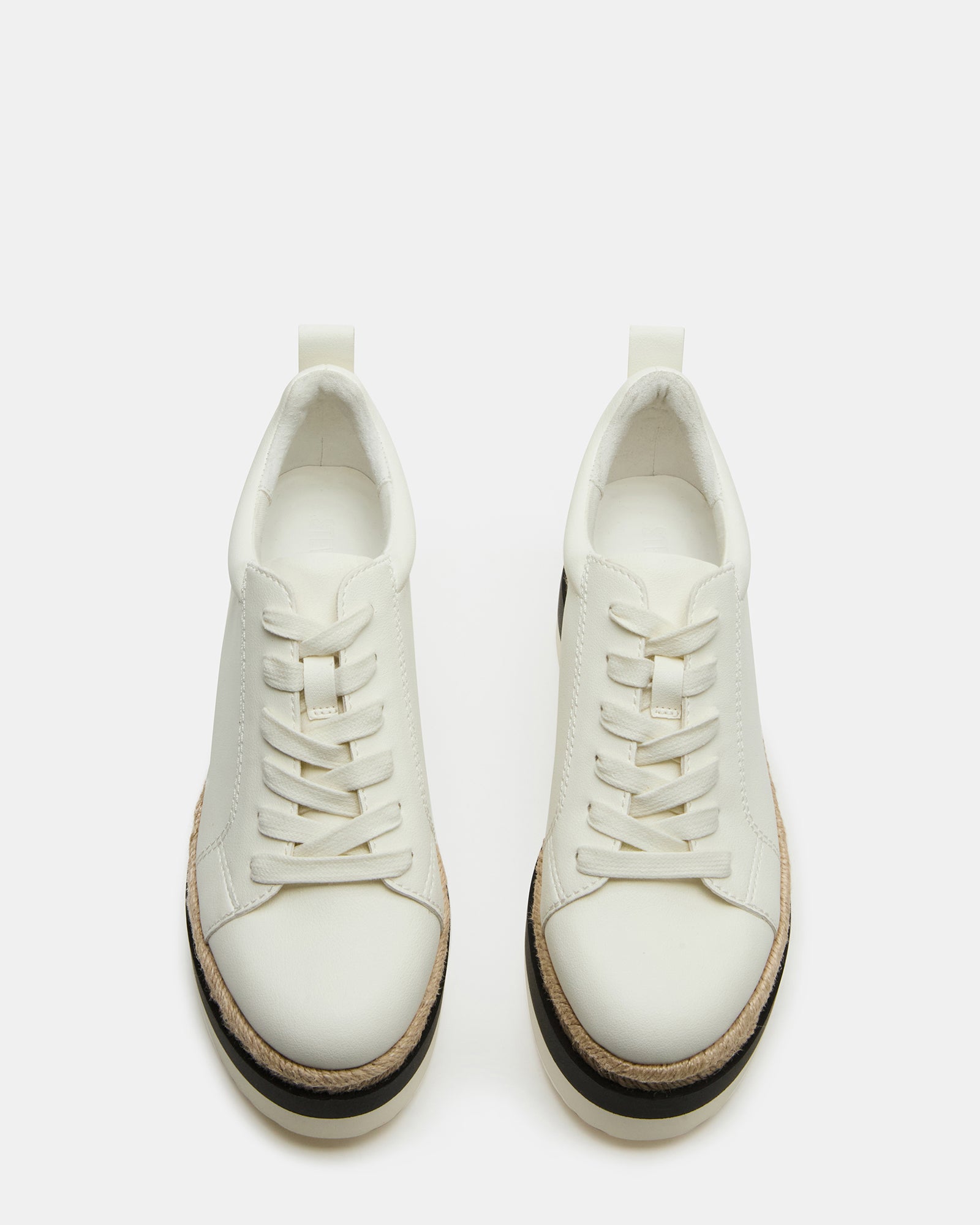 STRECKER White: Futuristic Low-Top Sneakers