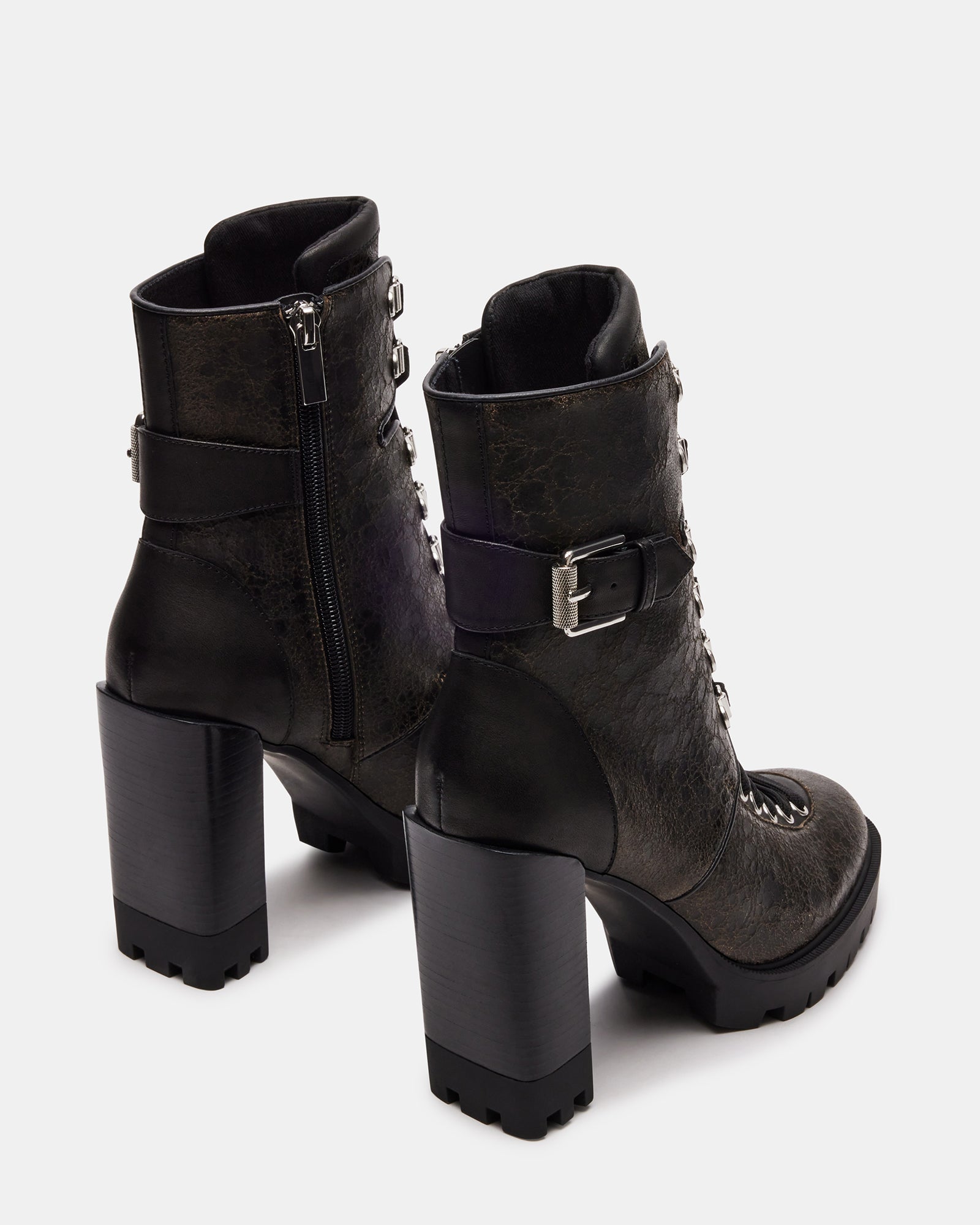 LONDRA Distressed Black Ankle Booties - Elevate Your Style!