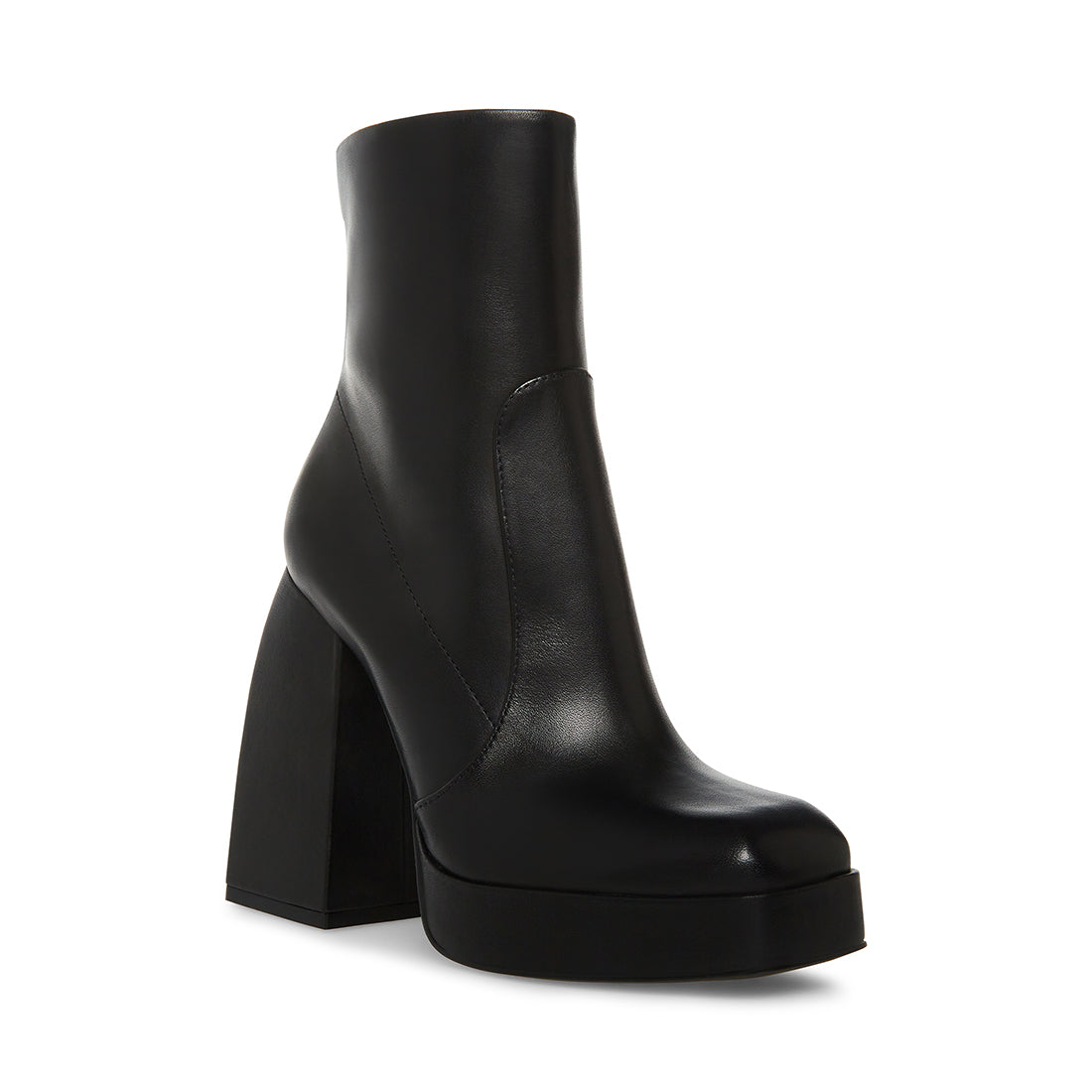 Trina's Rebooted Small Black Leather Ankle Boots - Irresistible Style!