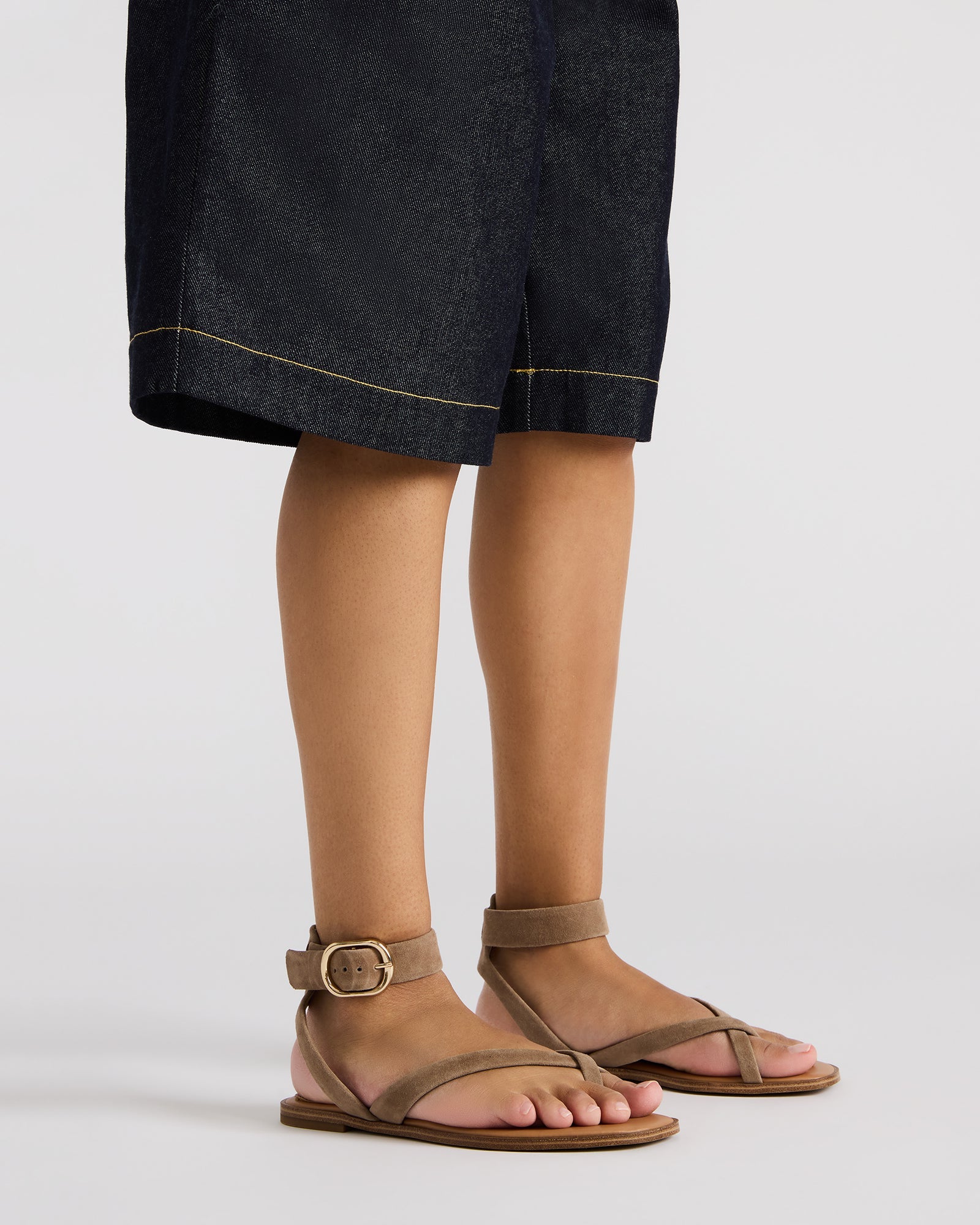 Nashira Taupe Suede - The Ultimate Stylish Flat Sandal