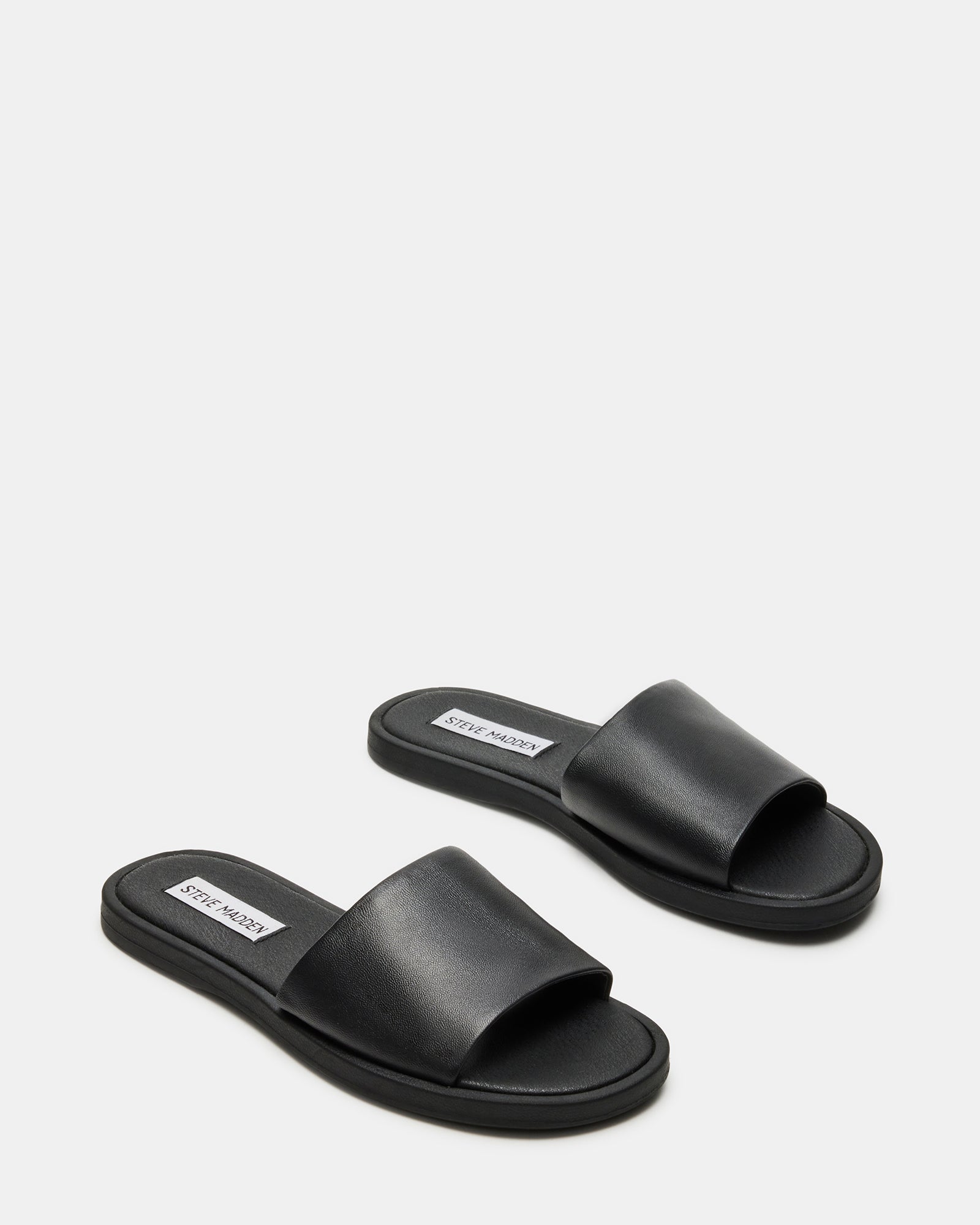 KAYA SM Rebooted Black Leather Slides - Irresistible Style!