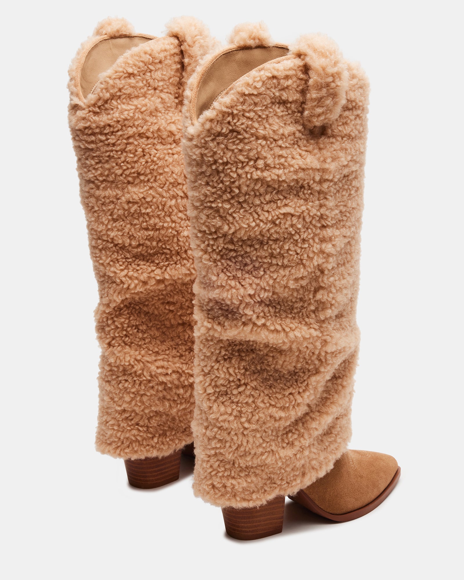 Lassy Tan Multi Western Knee Boots - Fashionable & Stylish