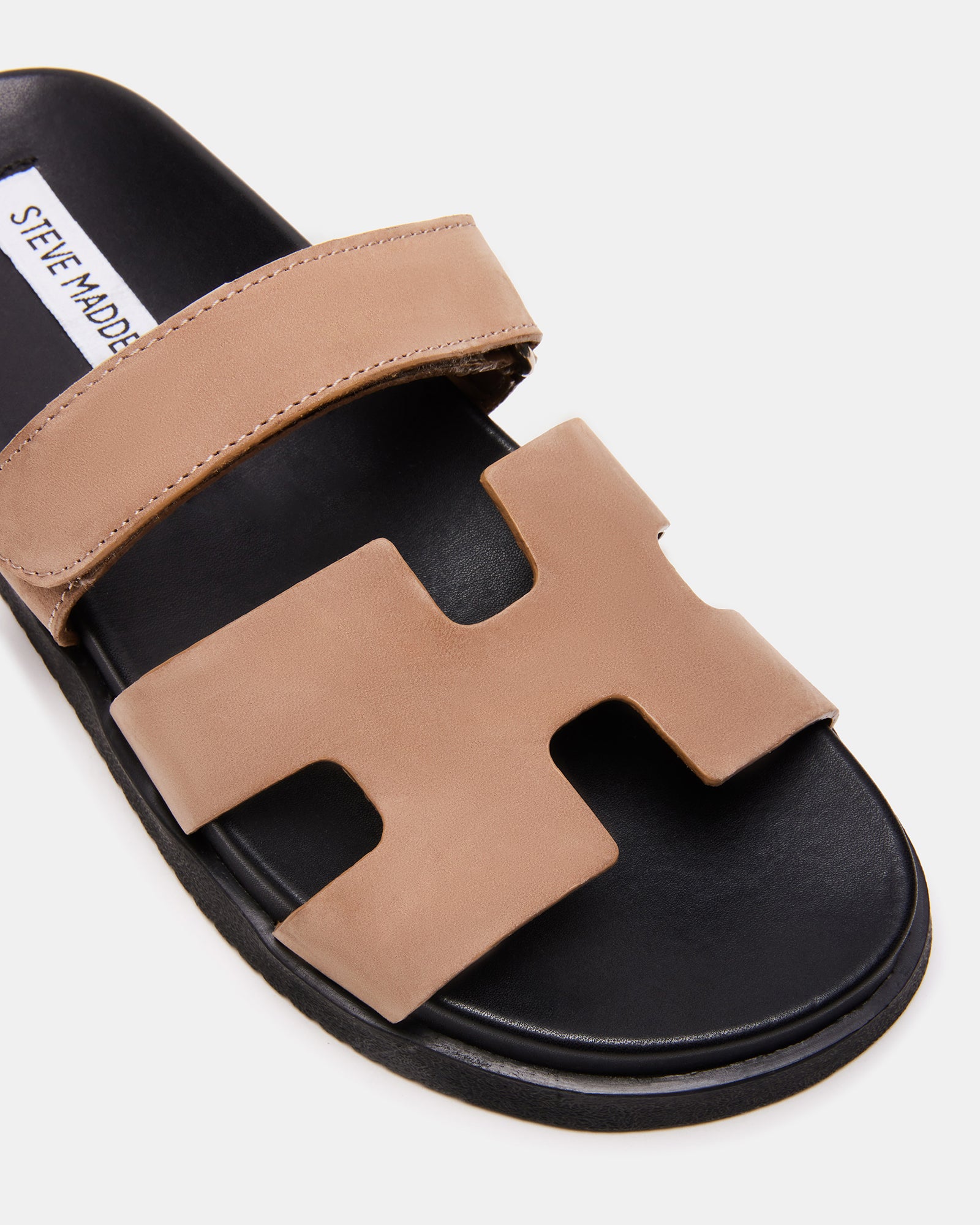 MAYVEN TAN NUBUCK - Stylish Leather Slides