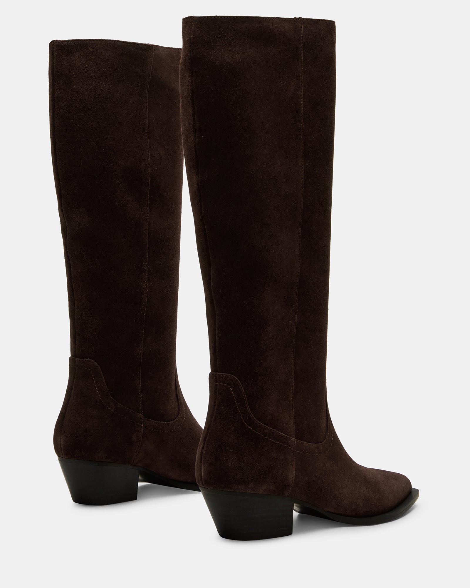 Rattle Chocolate Brown Suede Western Boots