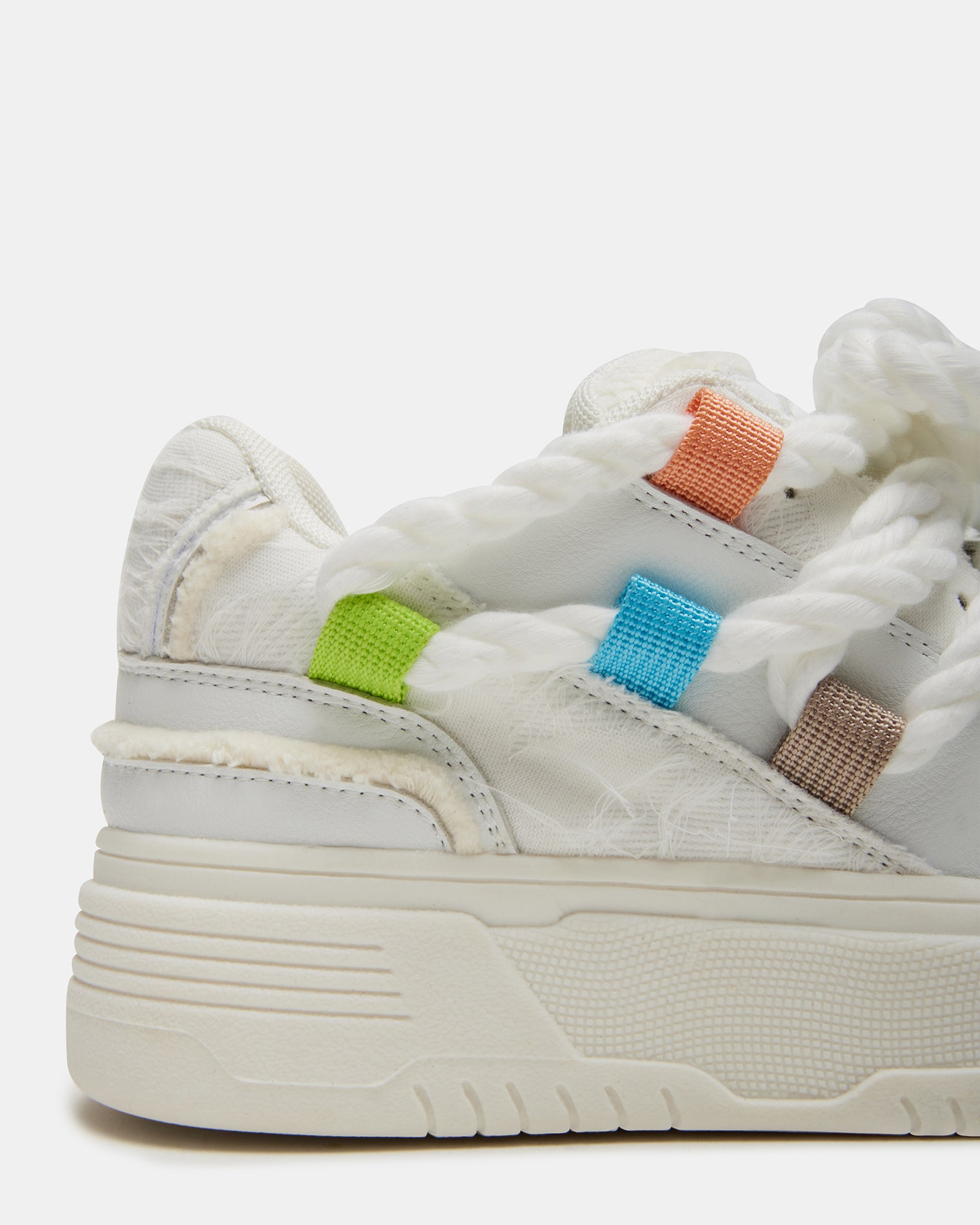 BOOMER LACE WHITE MULTI: Stylish Platform Sneakers
