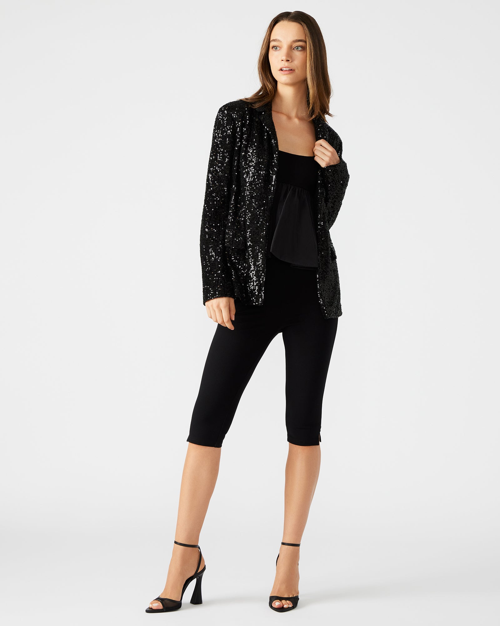 PAYTON SEQUIN BLAZER - Stunning Black