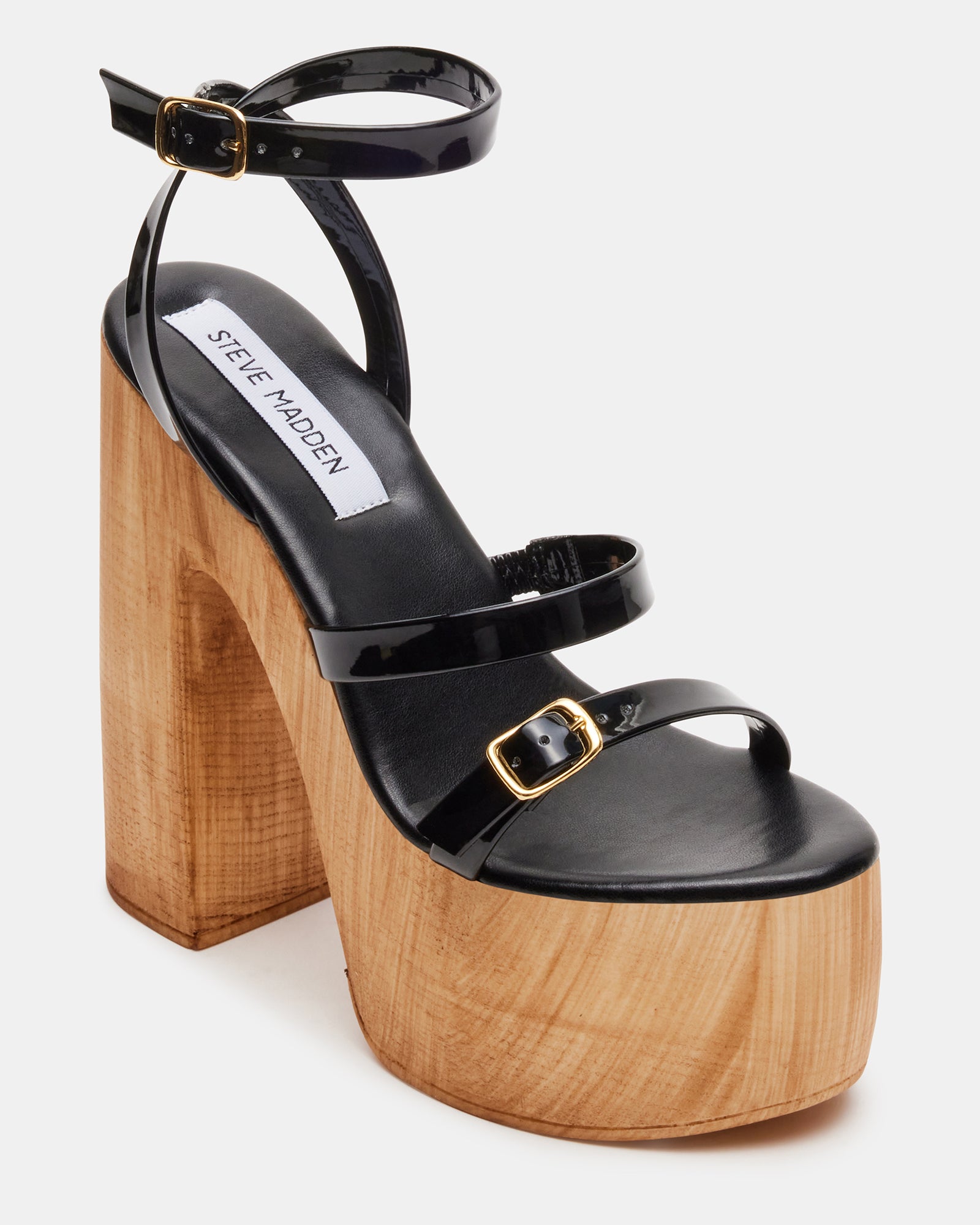 LILIA Black Patent - Stylish and Versatile Heels