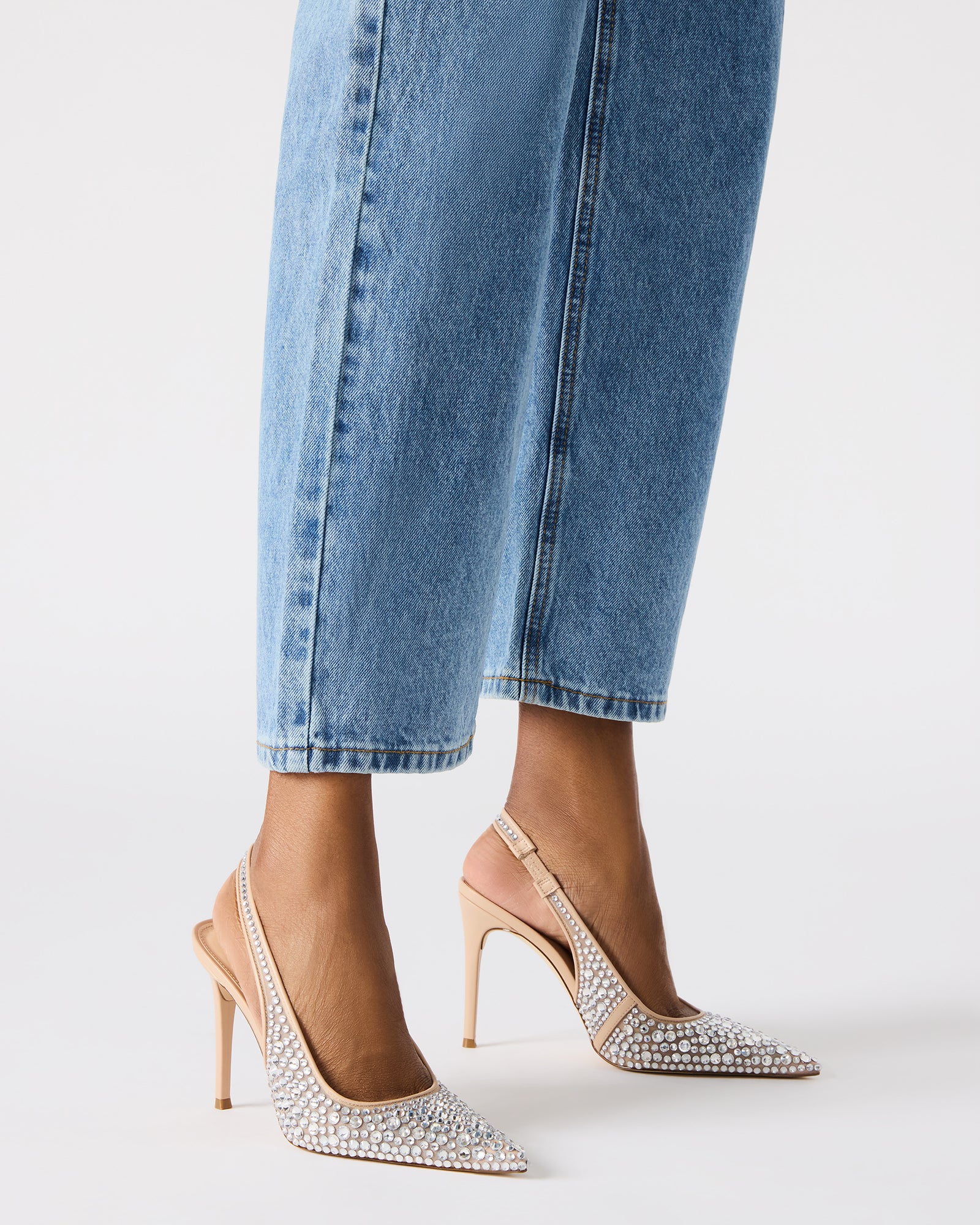 Reyes Sparkling Rhinestone Slingback Pumps