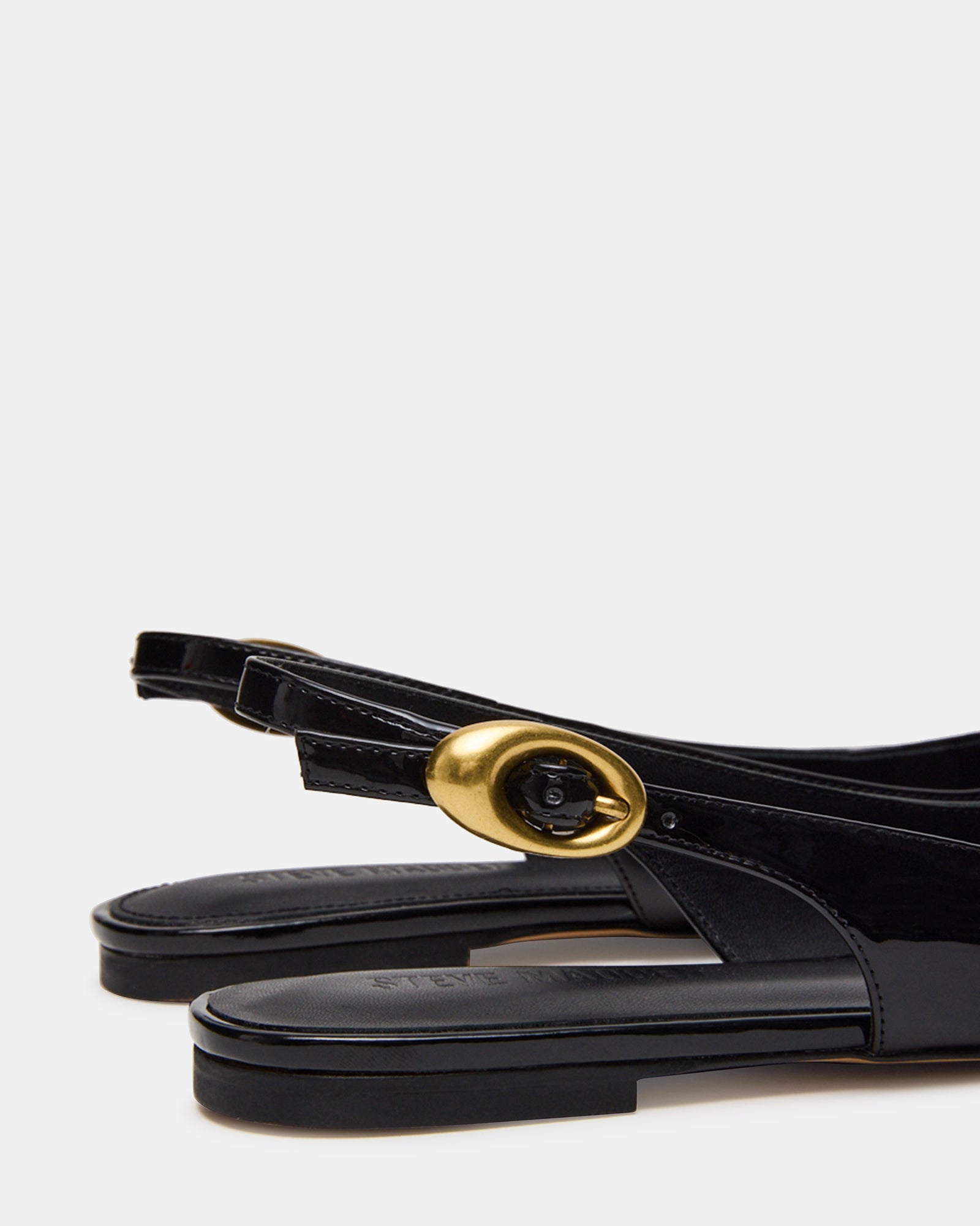 OTTIE Black Patent - Elegant Slingback Flats