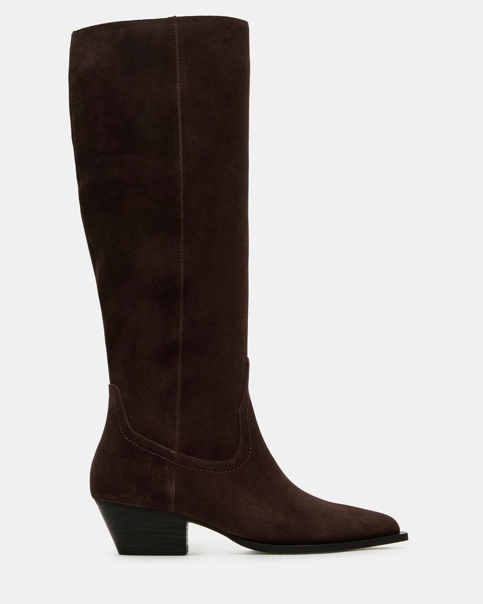 Rattle Chocolate Brown Suede Western Boots