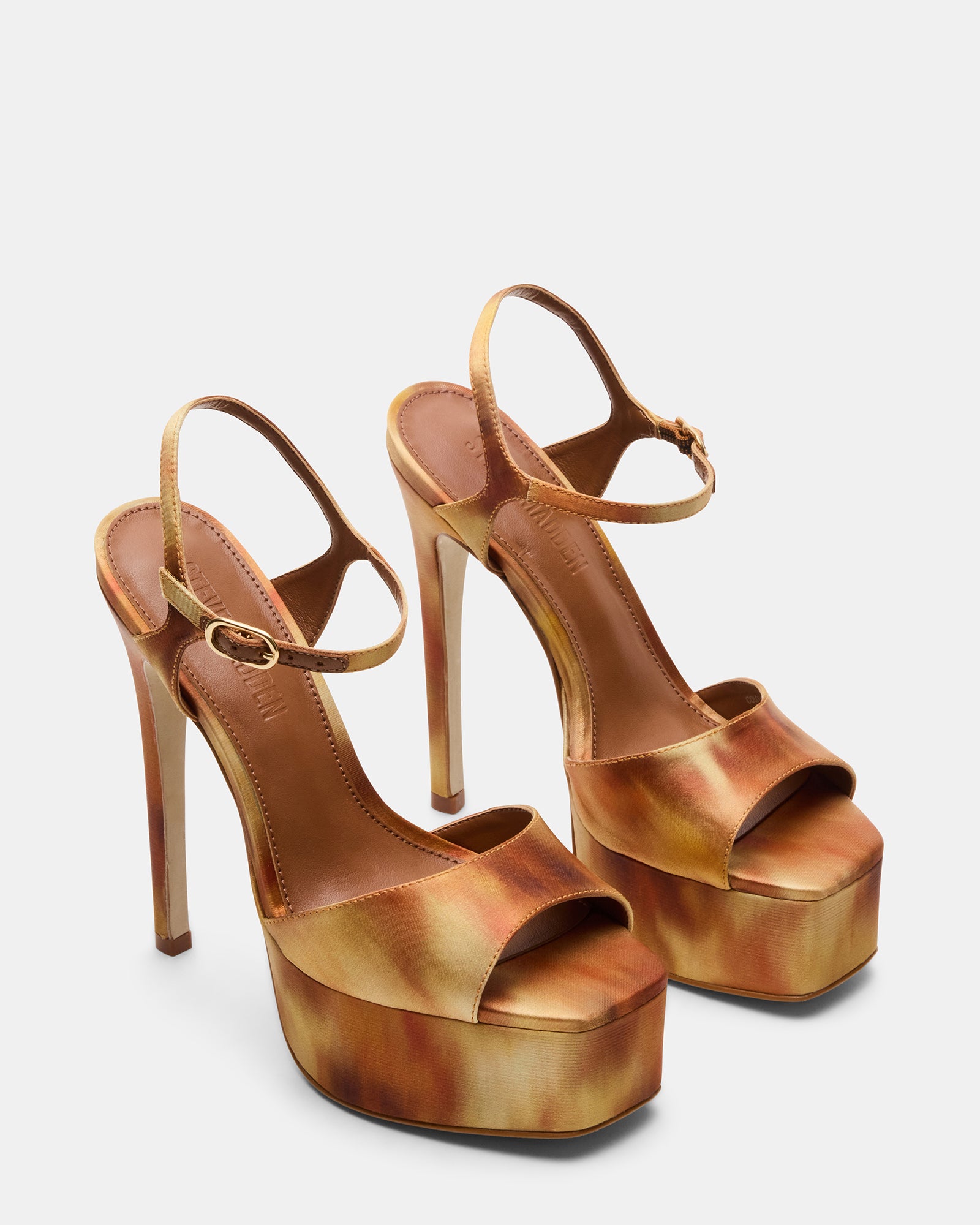 Orange Multi-Style Cologne Stiletto Heels