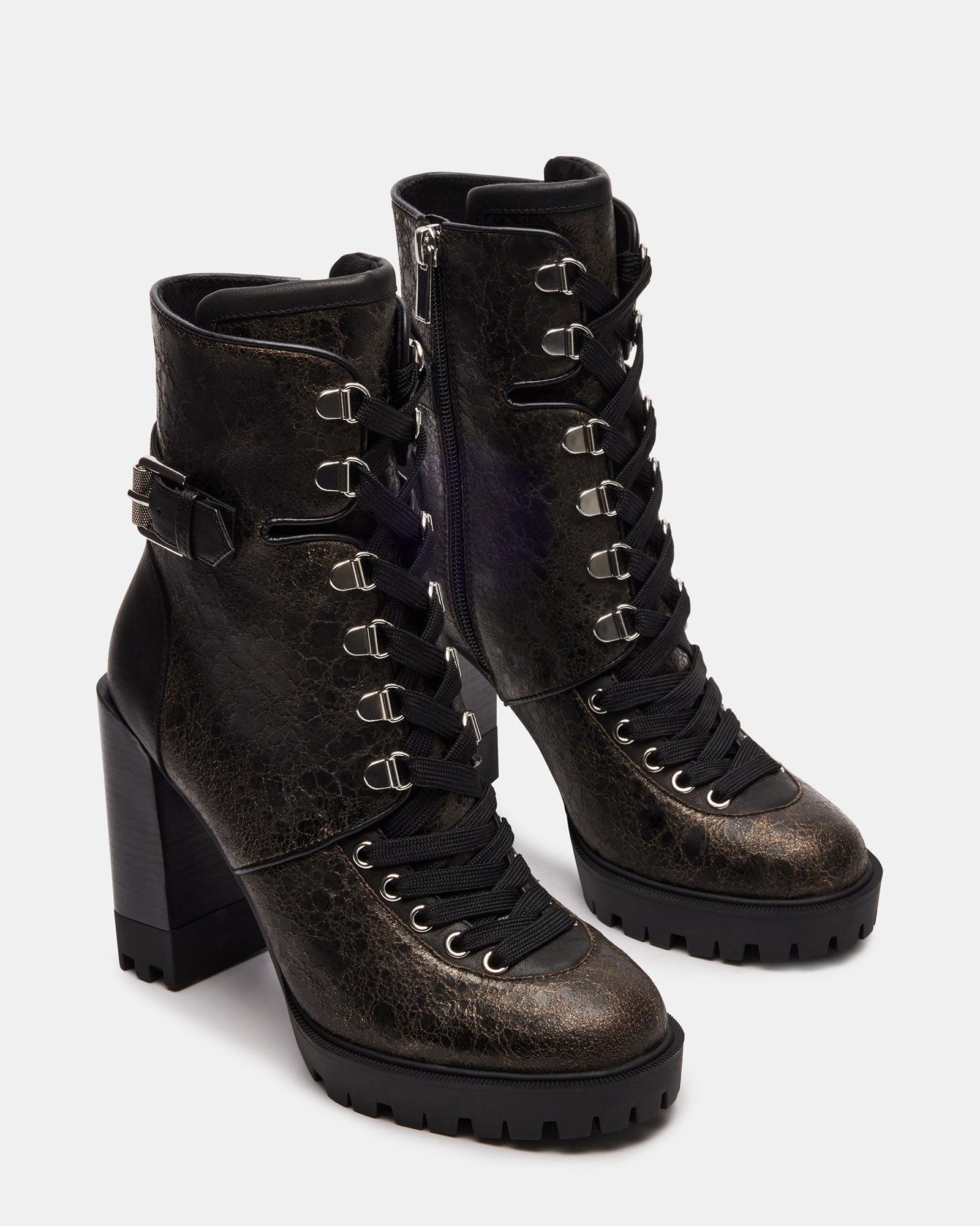 LONDRA Distressed Black Ankle Booties - Elevate Your Style!