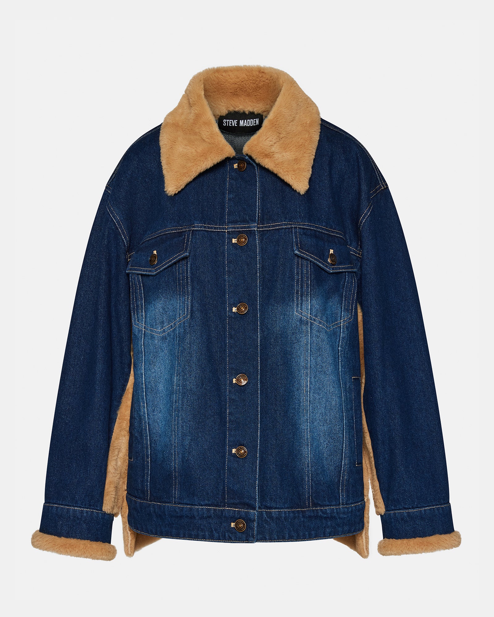 WINONA Fashionable Denim Jacket with Fur Detailing