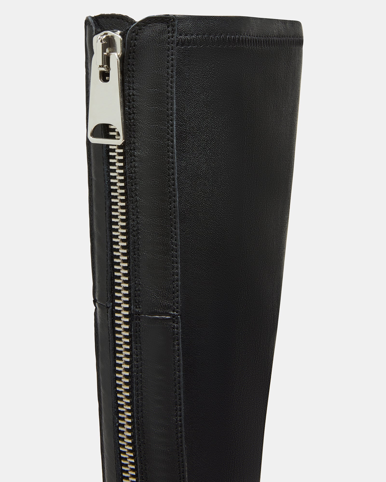 JONSEY Black Moto Knee - High Boots