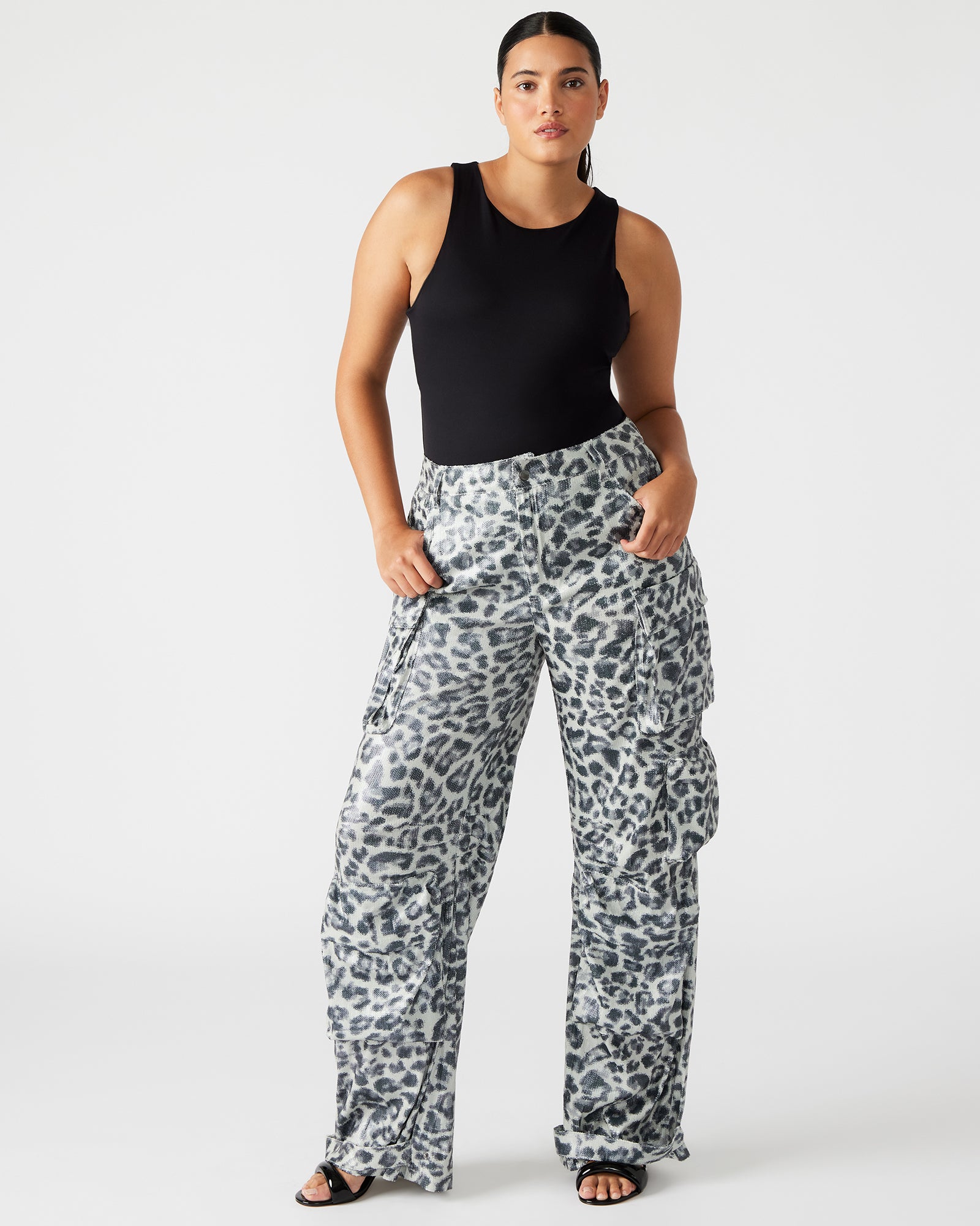 Stunning DUO Sequin Leopard Cargo Pants