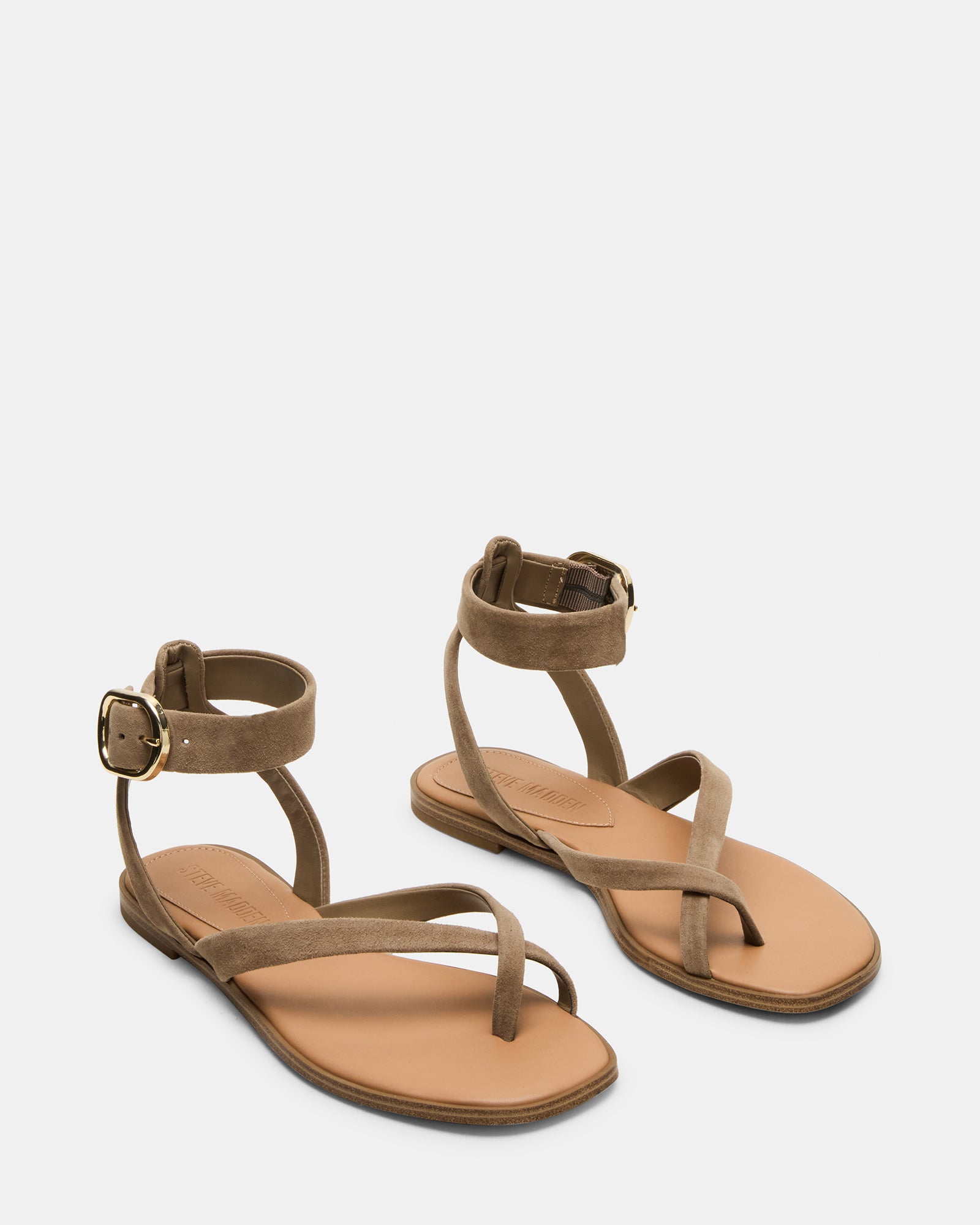 Nashira Taupe Suede - The Ultimate Stylish Flat Sandal
