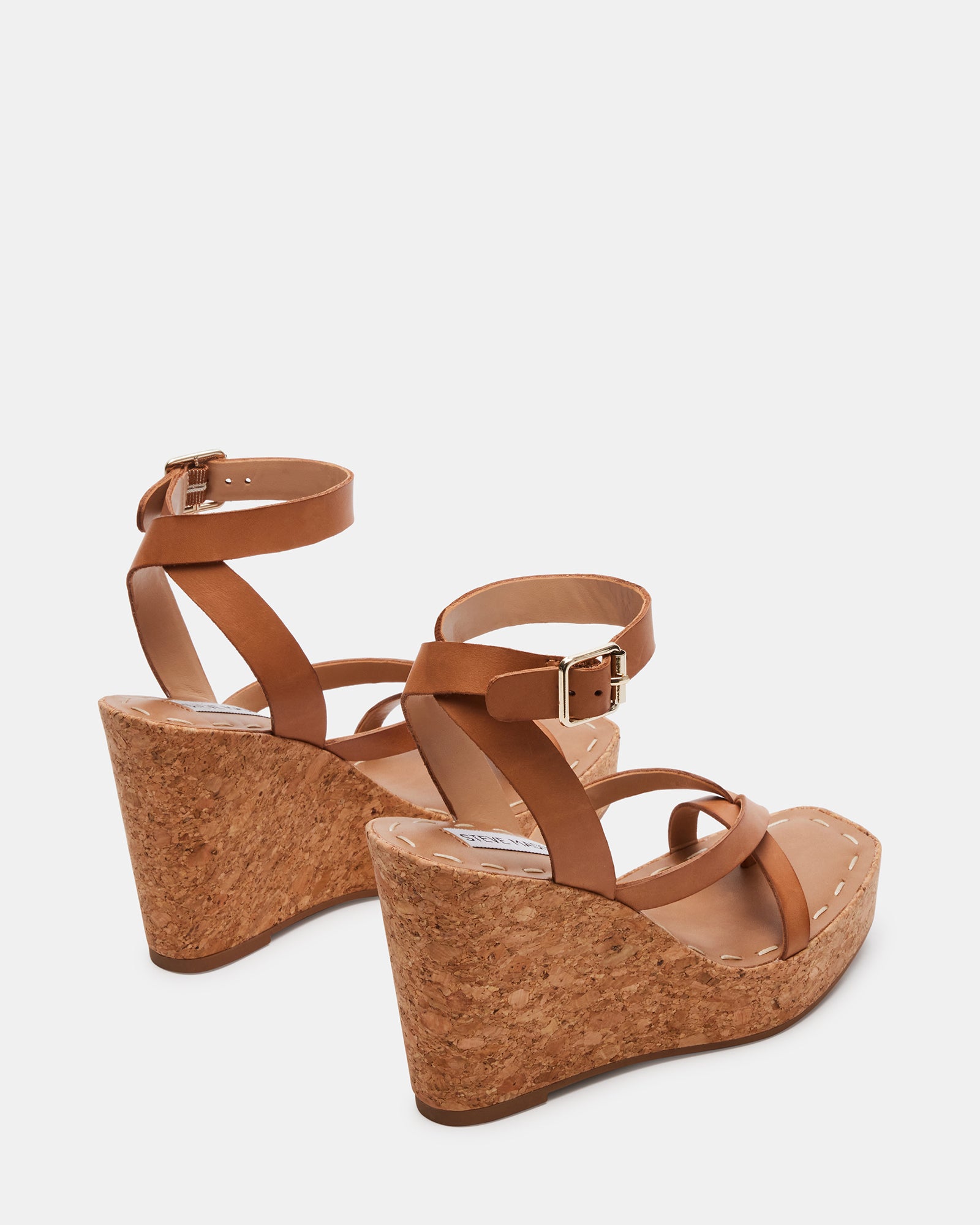DUNE Cognac Leather Sandals - Stylish and Comfortable