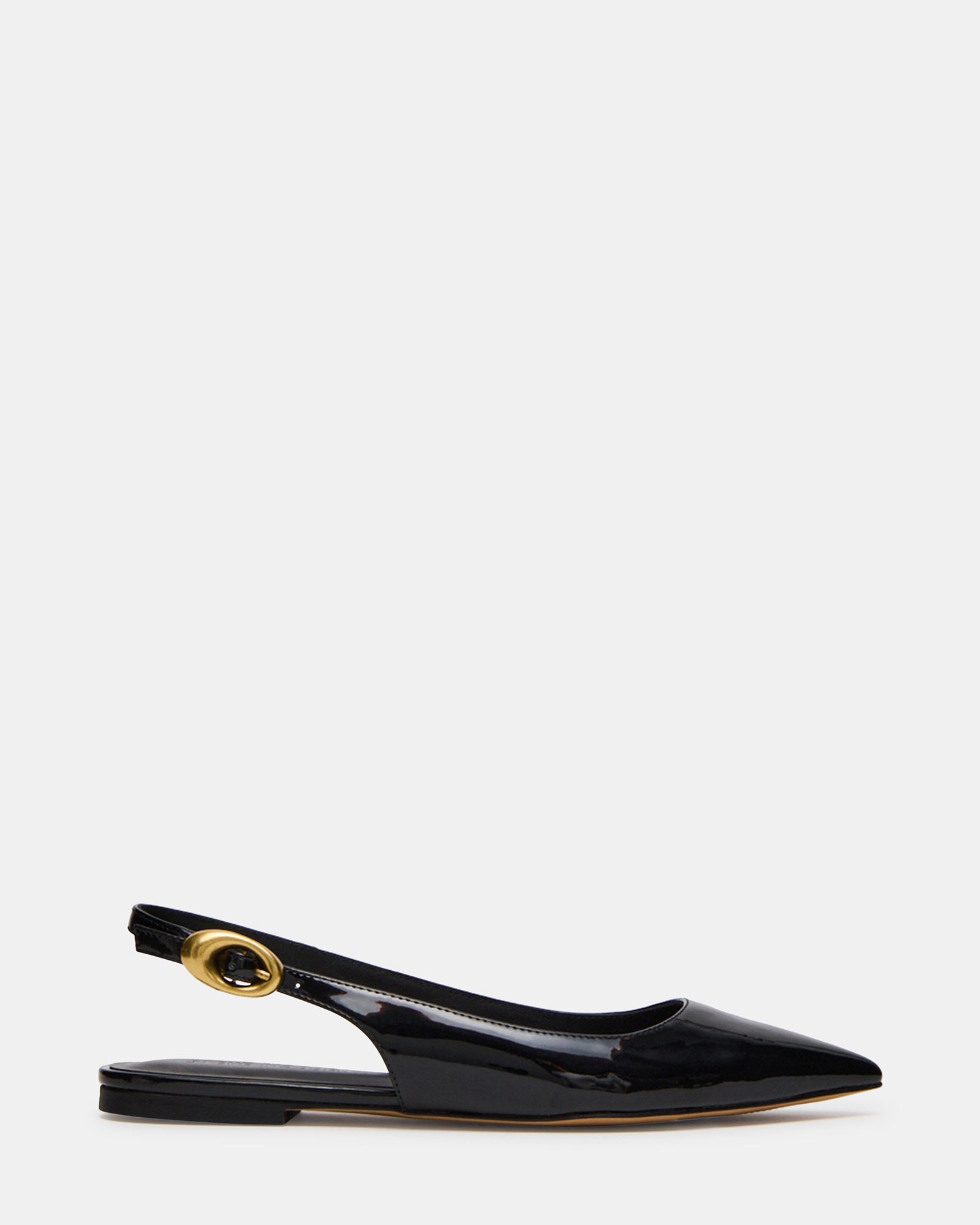 OTTIE Black Patent - Elegant Slingback Flats