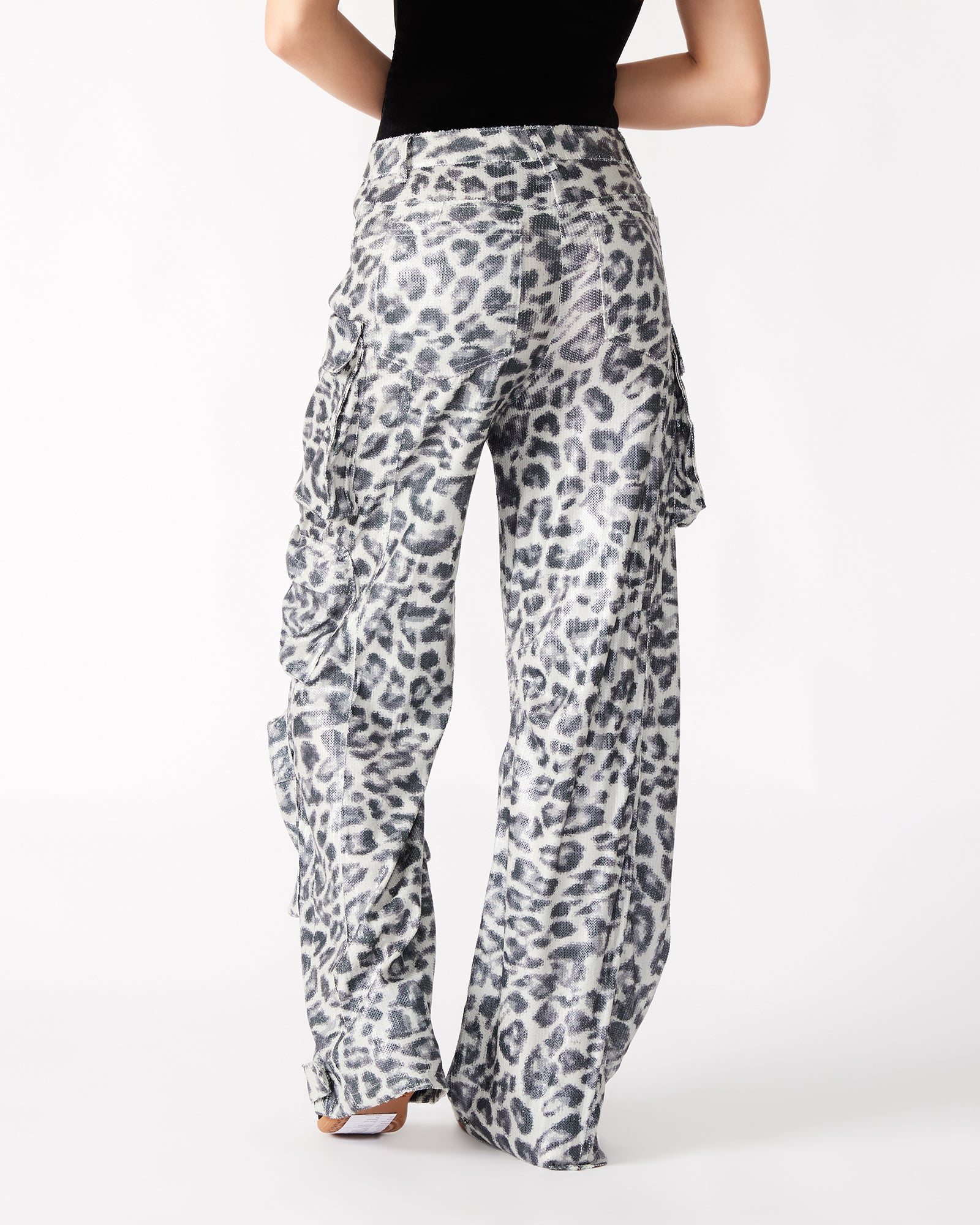 Stunning DUO Sequin Leopard Cargo Pants