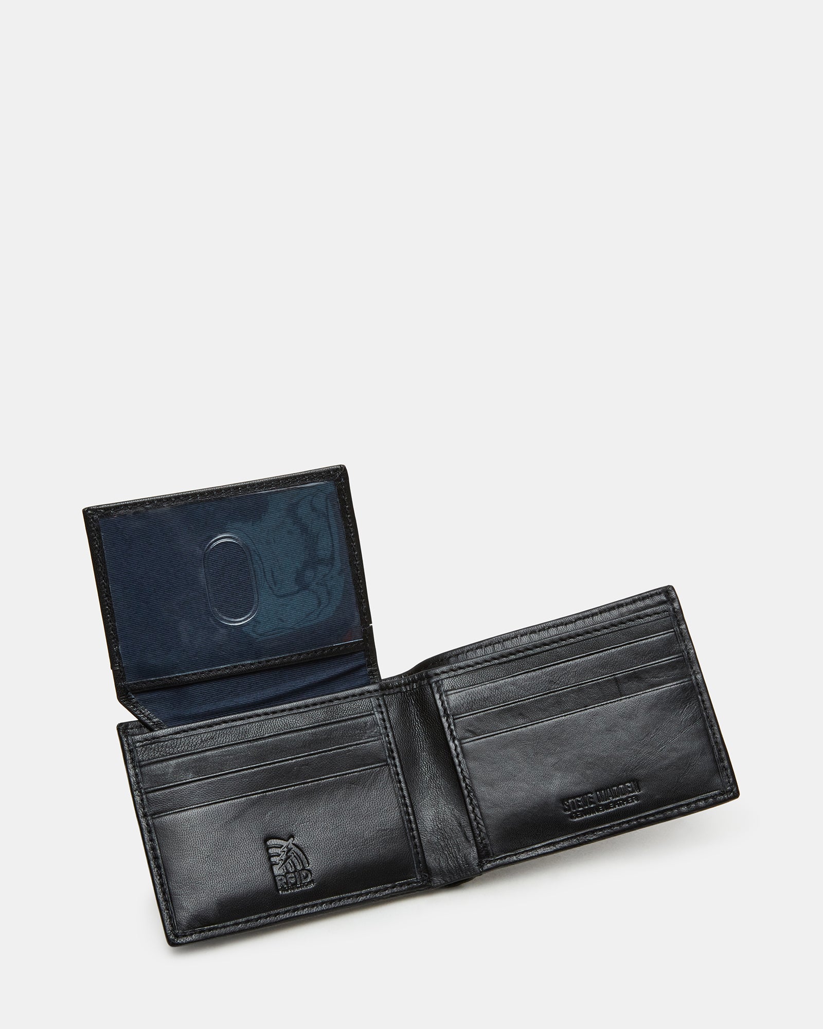 Elegant Men's Black Bifold Leather Wallet - A Must - Have!