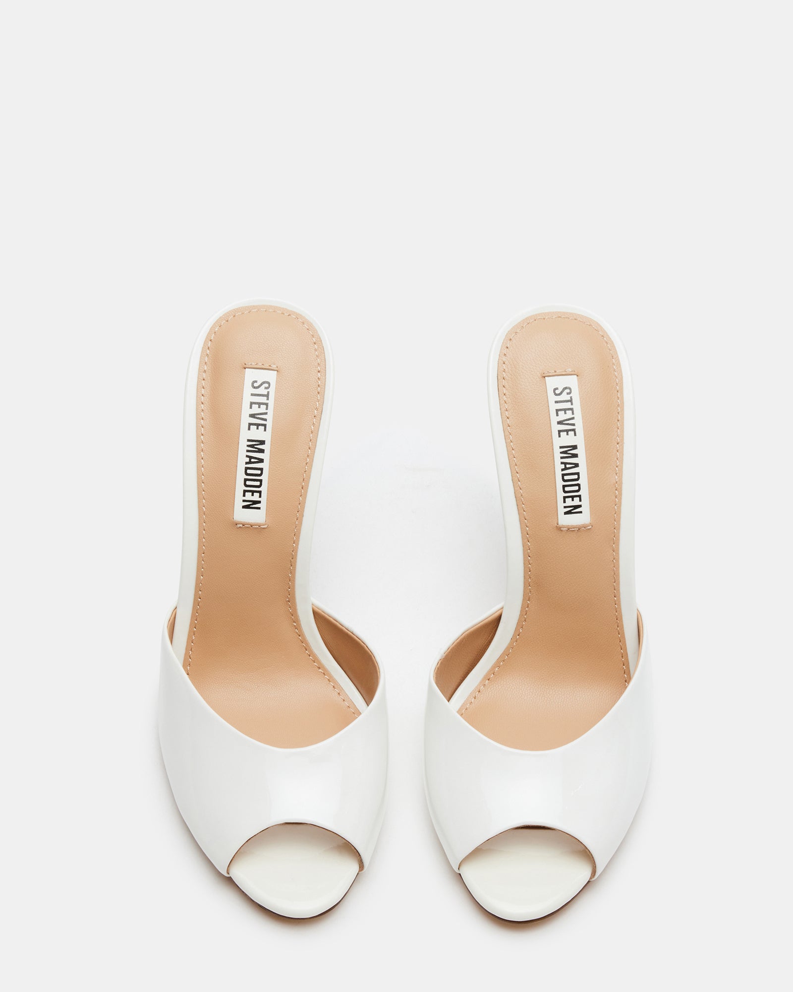 PRIYA Dreamy White Patent Sandals
