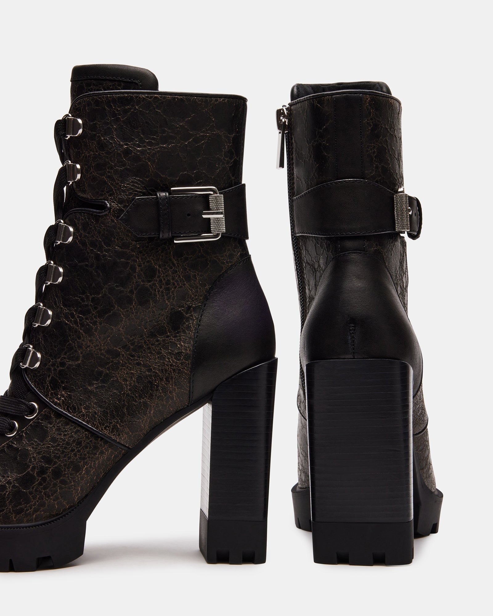 LONDRA Distressed Black Ankle Booties - Elevate Your Style!