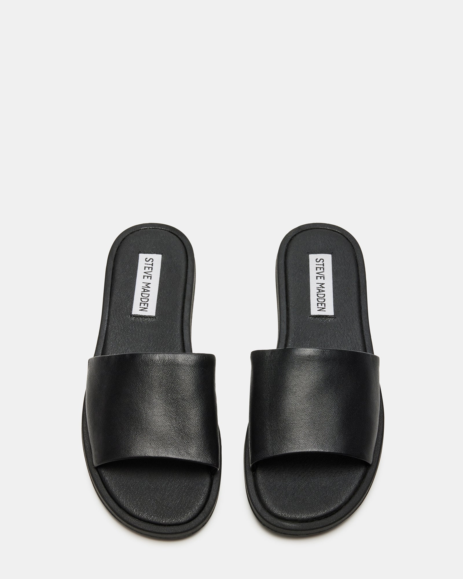 KAYA SM Rebooted Black Leather Slides - Irresistible Style!