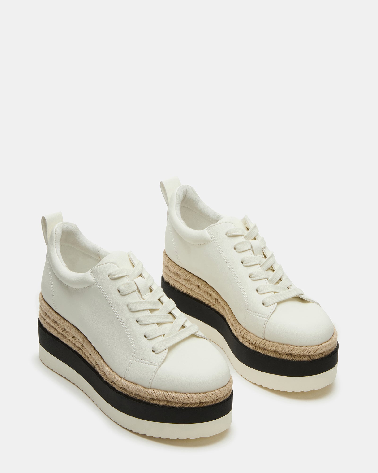 STRECKER White: Futuristic Low-Top Sneakers