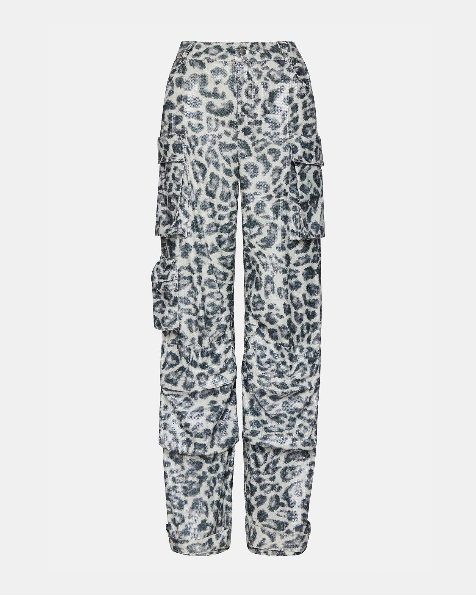 Stunning DUO Sequin Leopard Cargo Pants