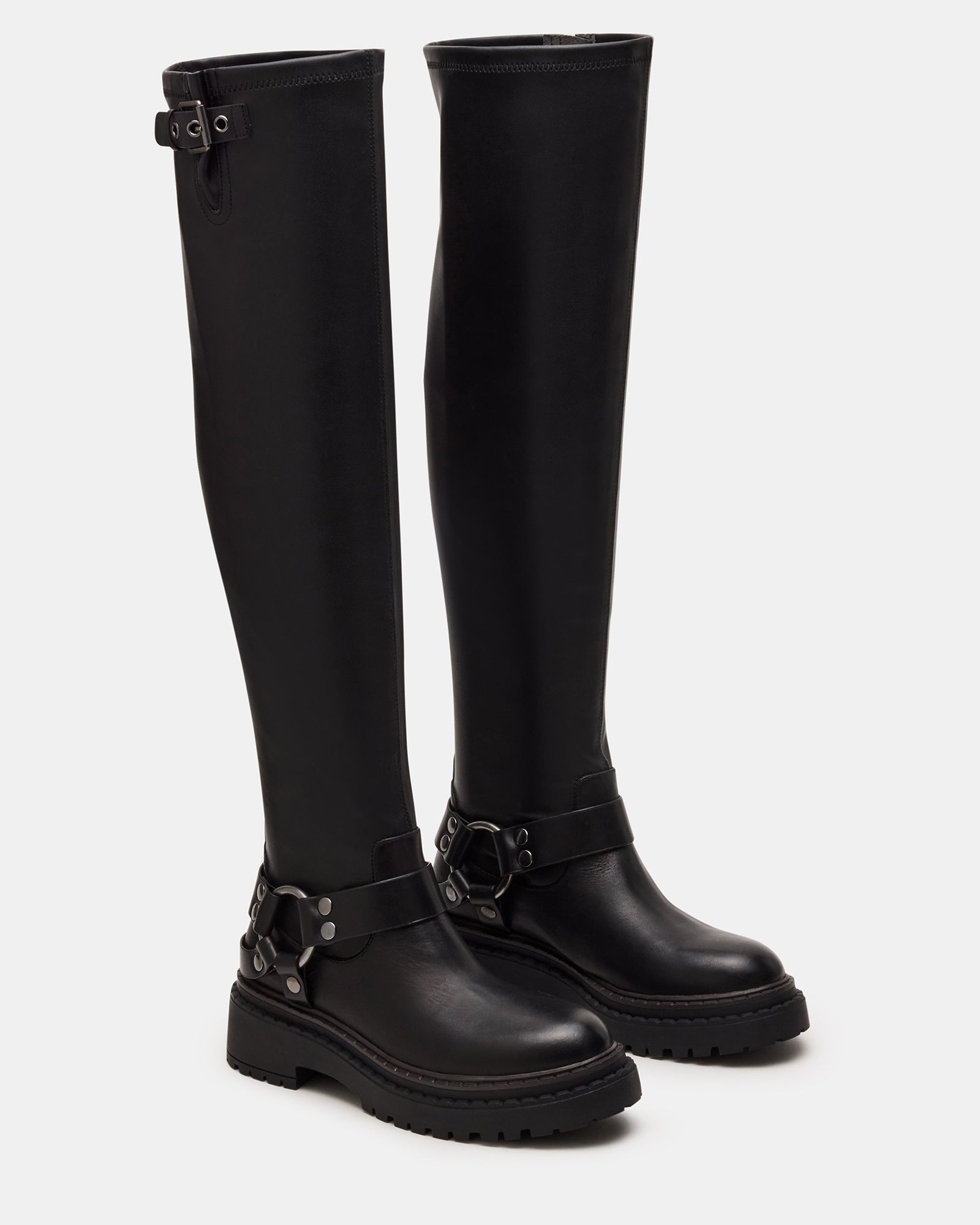 LAWFUL BLACK: Stylish Over-the-Knee Boots